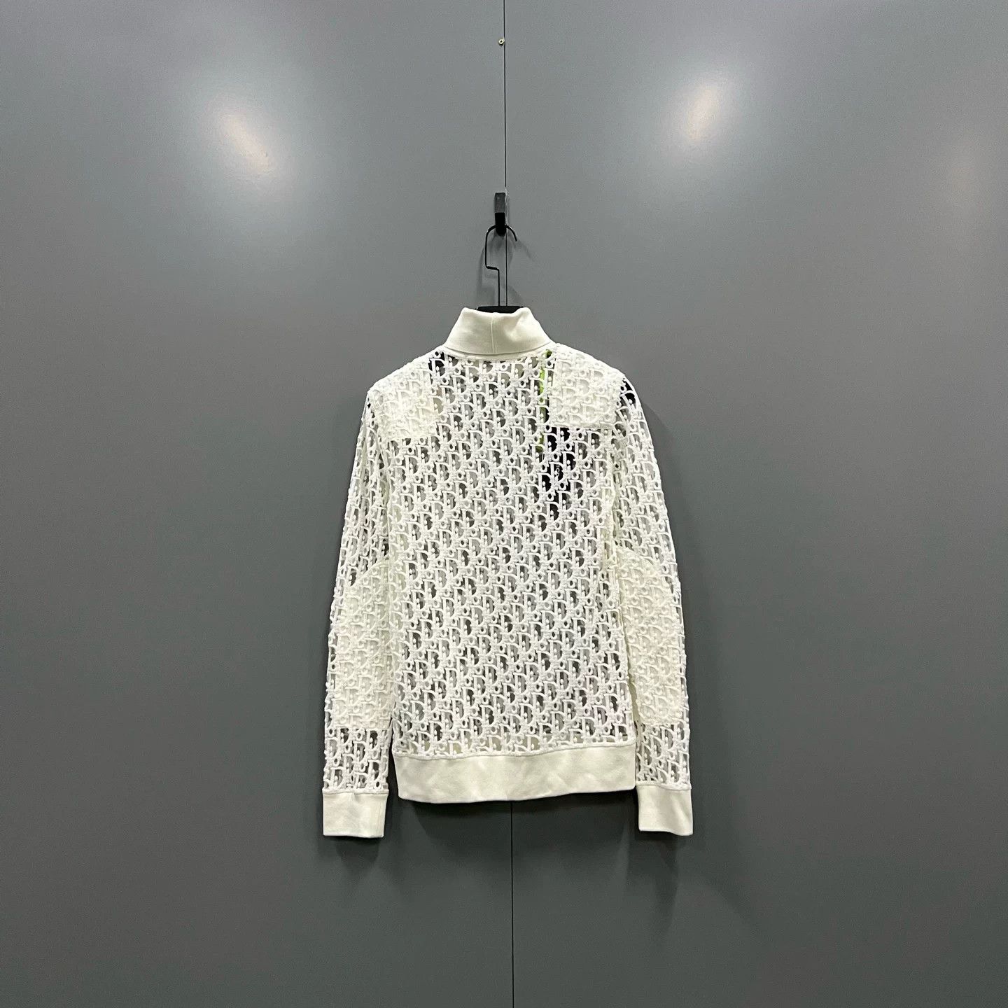 Dior Dior Mesh Monogram Embroidery Turtleneck Size XXS / US 00 / IT 34 - 2 Thumbnail