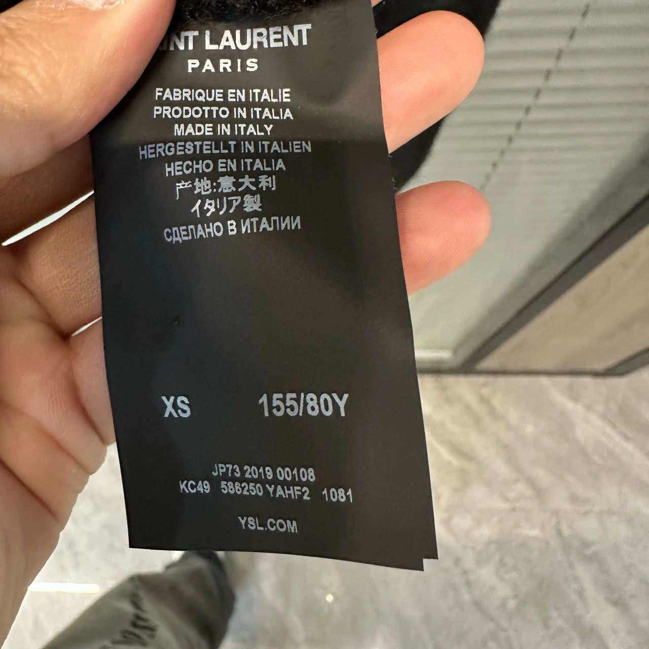 Yves Saint Laurent YSL Black Crewneck Sweater Size XS / US 0-2 / IT 36-38 - 5 Thumbnail