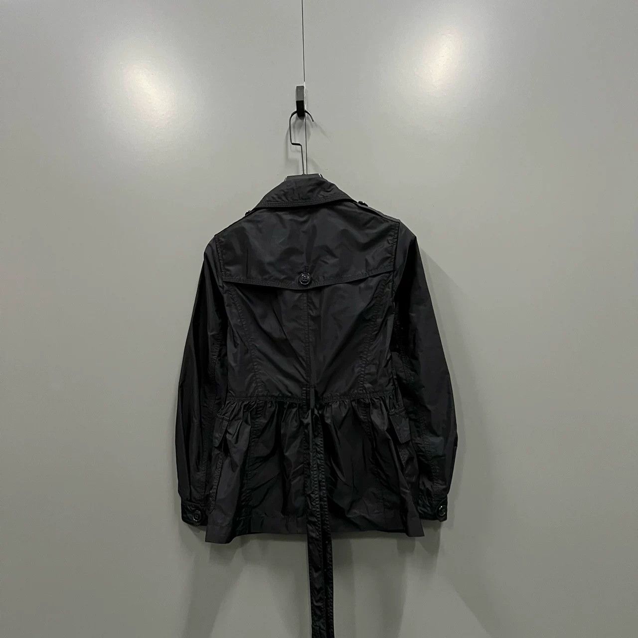 Burberry Burberry Black Double-Breasted Trench Coat Size XXS / US 00 / IT 34 - 2 Thumbnail