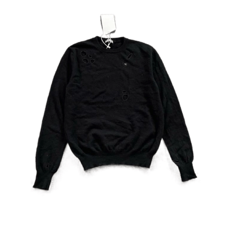 Dior Dior Black Distressed Sweater Size XS / US 0-2 / IT 36-38 - 8 Thumbnail