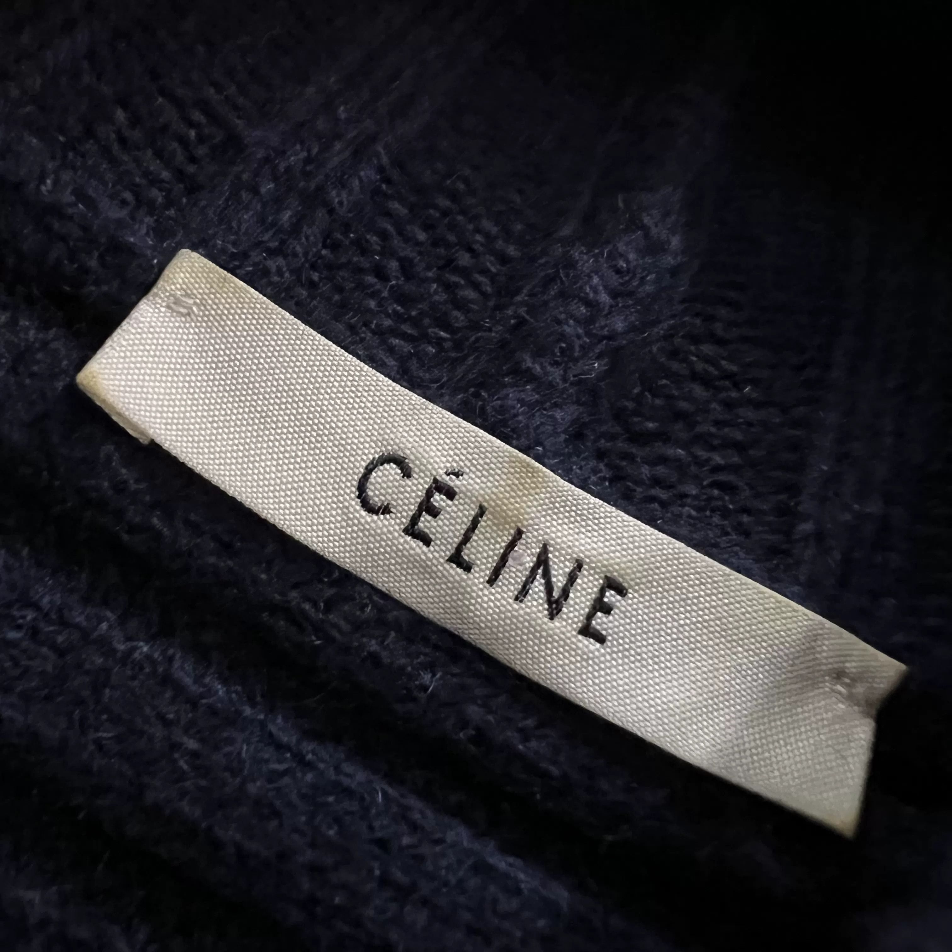 Celine Celine High Neck Wool Knit Sweater Size S / US 4 / IT 40 - 2 Thumbnail