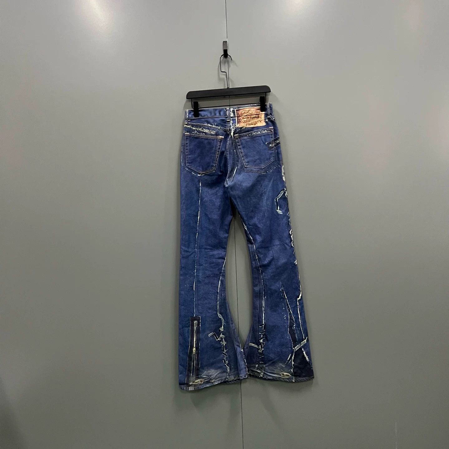 Acne Studios Acne Studios 2024M Inkjet Print Flared Pants Size 42" / US 20 - 2 Thumbnail