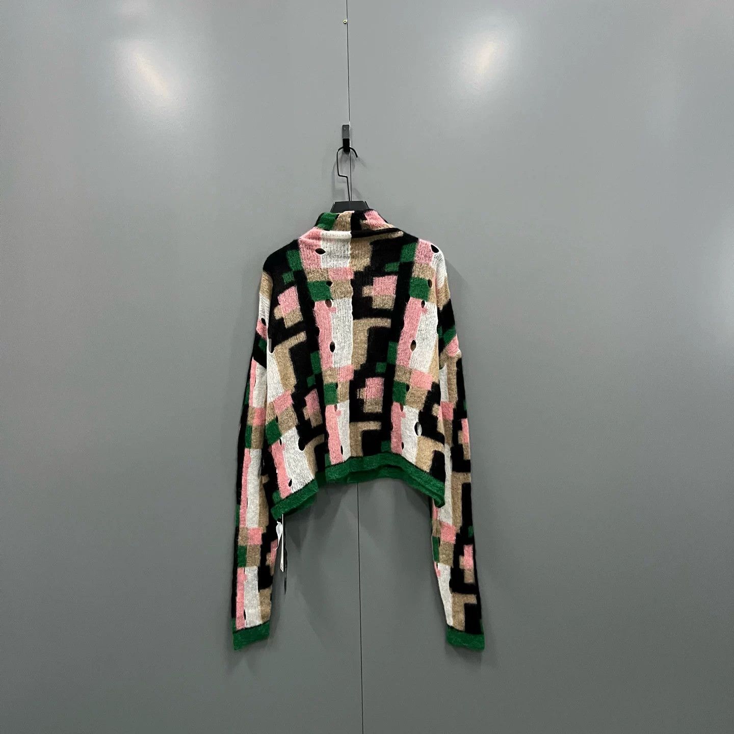 Loewe LOEWE Colorblock Geometric Knit Sweater Size S / US 4 / IT 40 - 3 Thumbnail