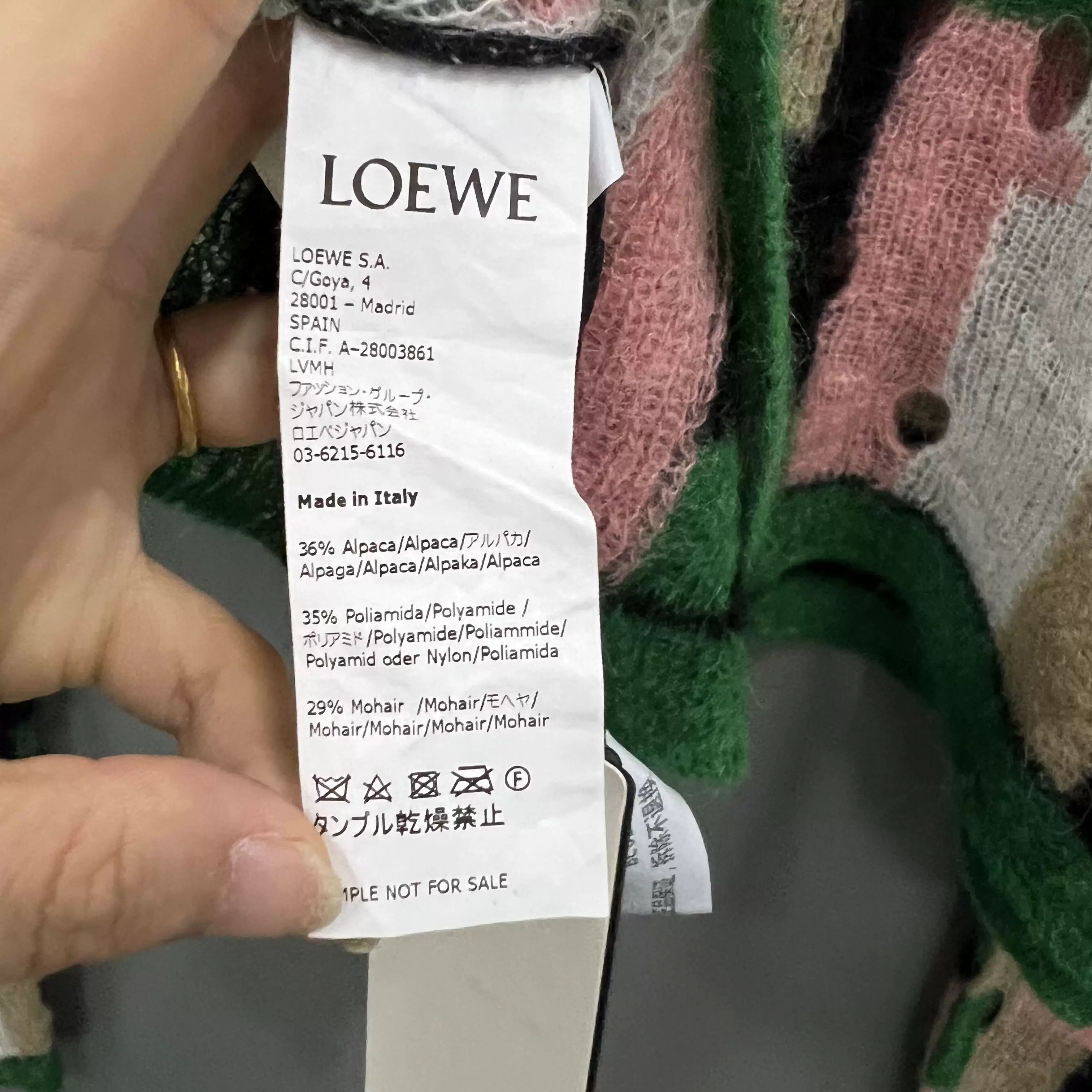 Loewe LOEWE Colorblock Geometric Knit Sweater Size S / US 4 / IT 40 - 4 Thumbnail