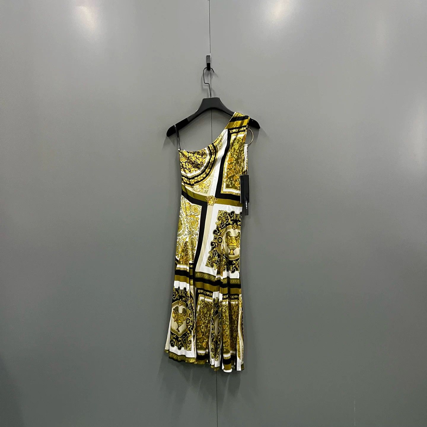 Versace Versace Baroque Print One-Shoulder Sleeveless Dress Size M / US 6-8 / IT 42-44 - 2 Thumbnail