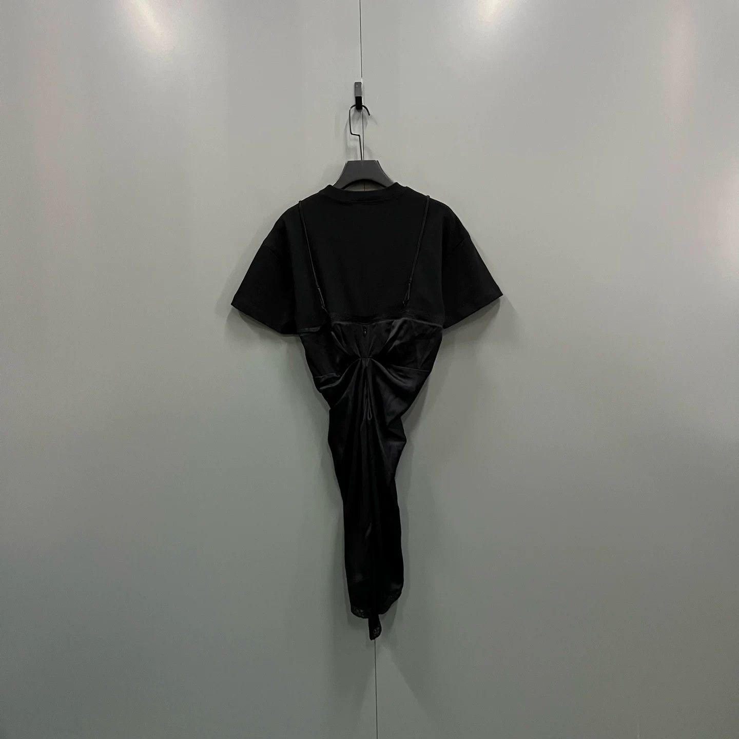 Alexander Wang Alexander Wang Black Paneled Pleated Dress Size M / US 6-8 / IT 42-44 - 3 Thumbnail