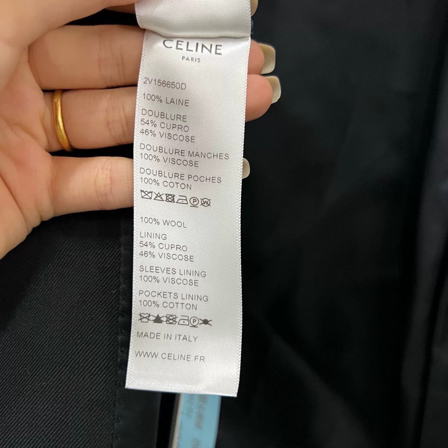 Celine Celine Black Lapel Short Blazer Size S / US 4 / IT 40 - 4 Thumbnail