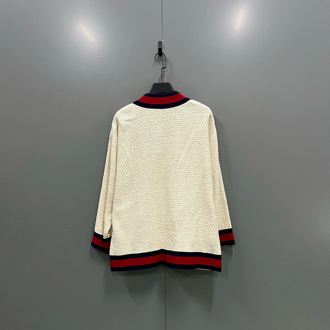 Gucci Gucci Colorblock Trim V-Neck Cardigan Size S / US 4 / IT 40 - 2 Thumbnail