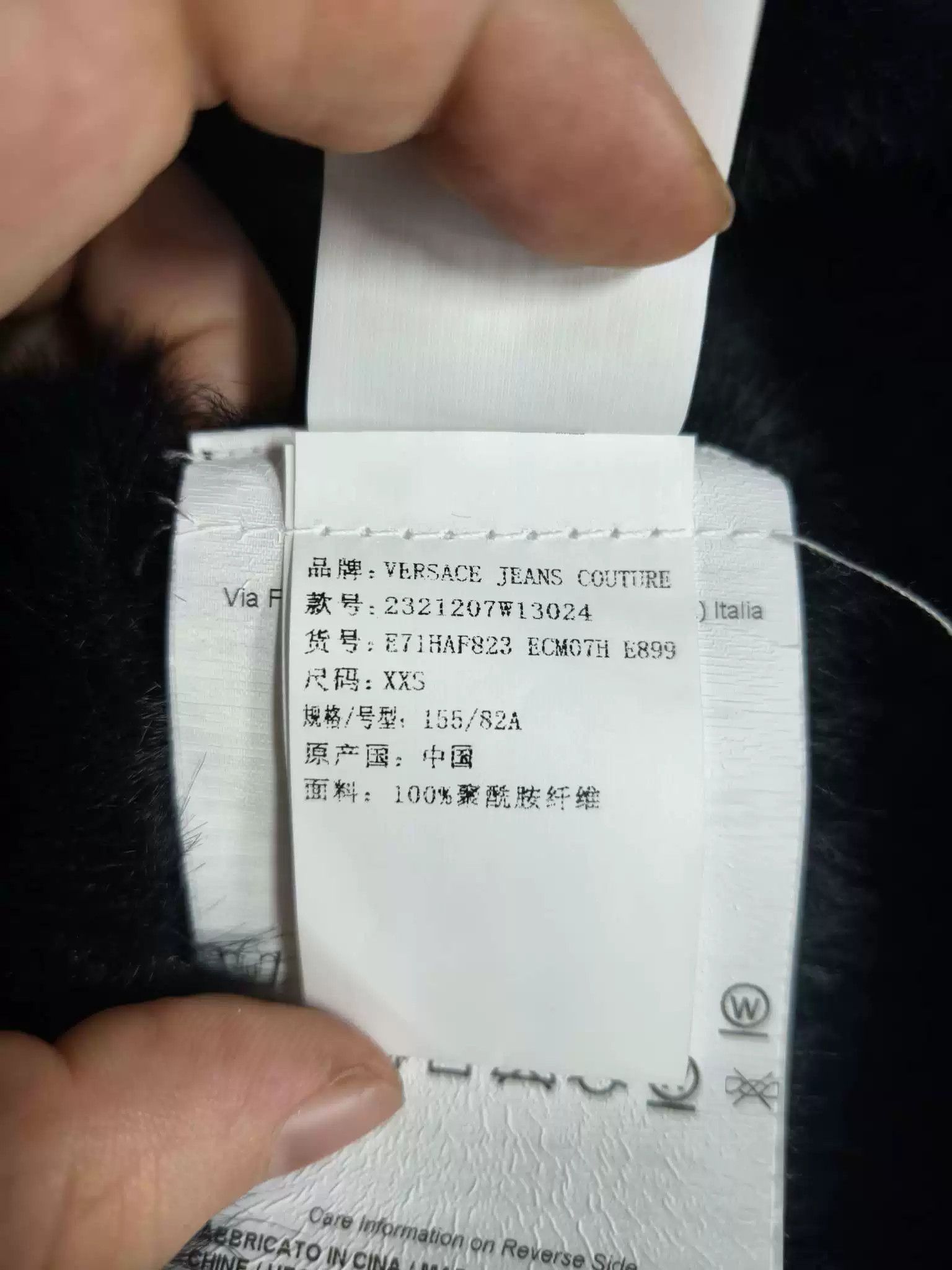 Versace Versace Black Sweater Size XXS / US 00 / IT 34 - 3 Thumbnail