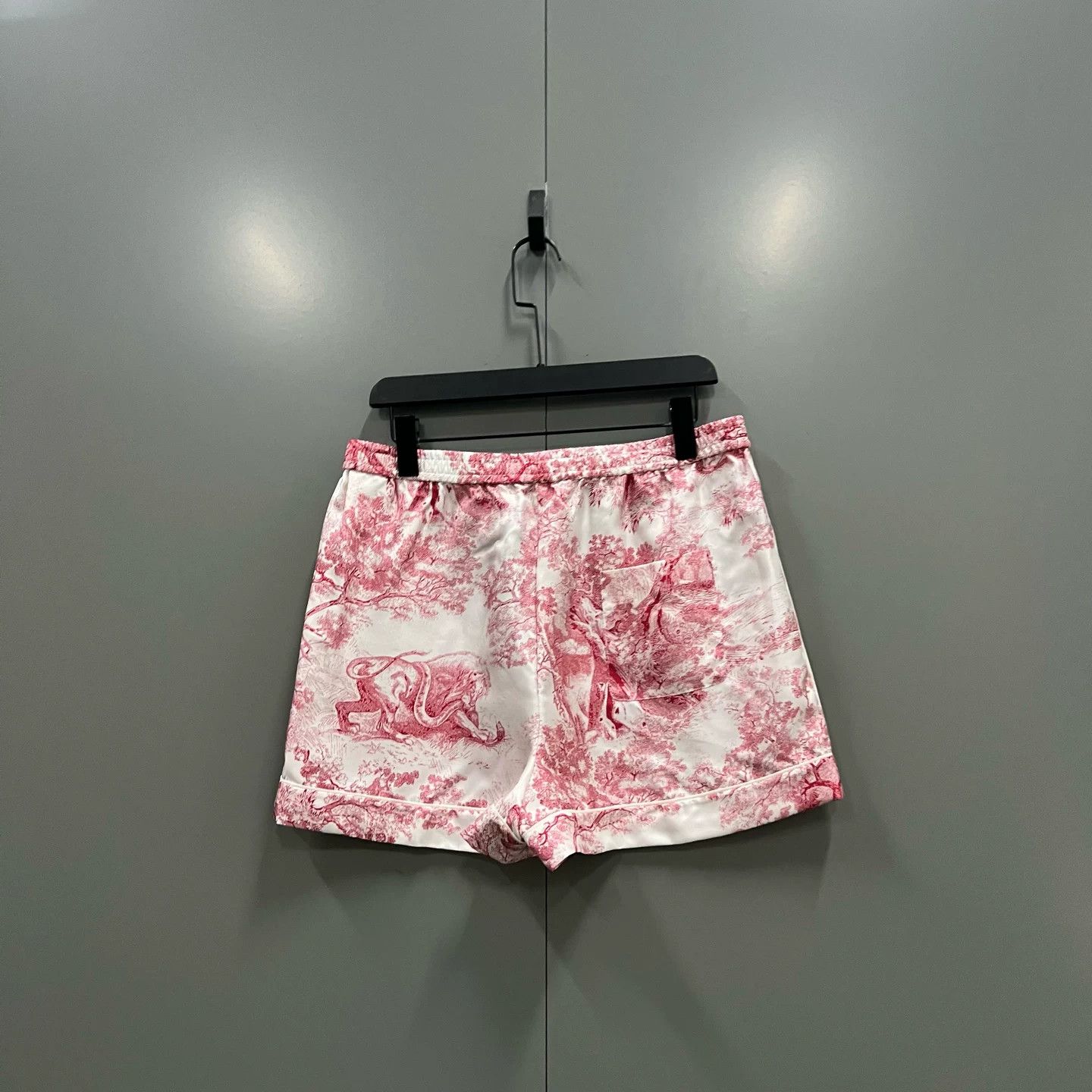 Dior Dior Silk Twill Animal Print Shorts Size 34" / US 12 / IT 48 - 2 Thumbnail