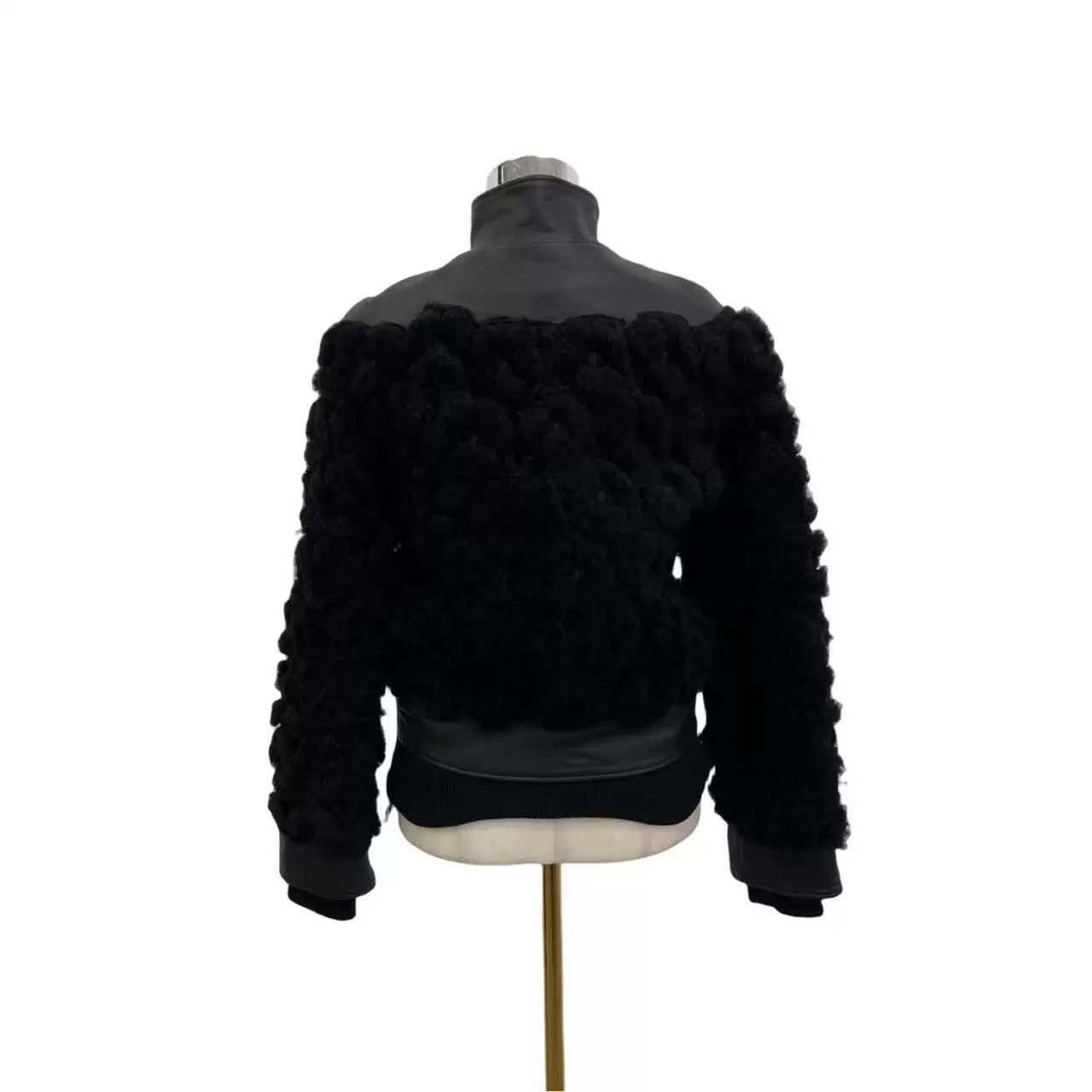 Chanel CHANEL Fur Leather Jacket Size XXS / US 00 / IT 34 - 7 Thumbnail