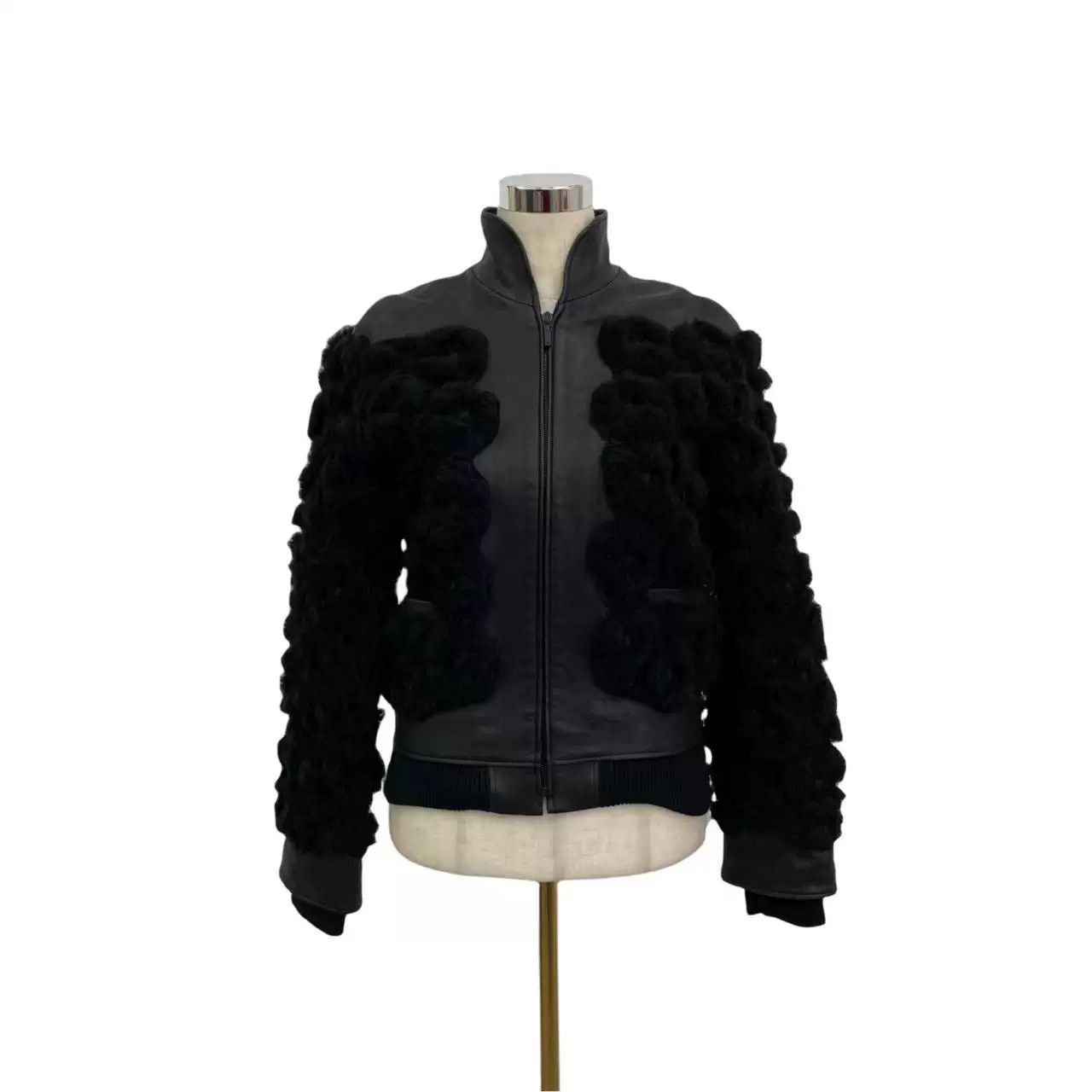 Chanel CHANEL Fur Leather Jacket Size XXS / US 00 / IT 34 - 6 Thumbnail