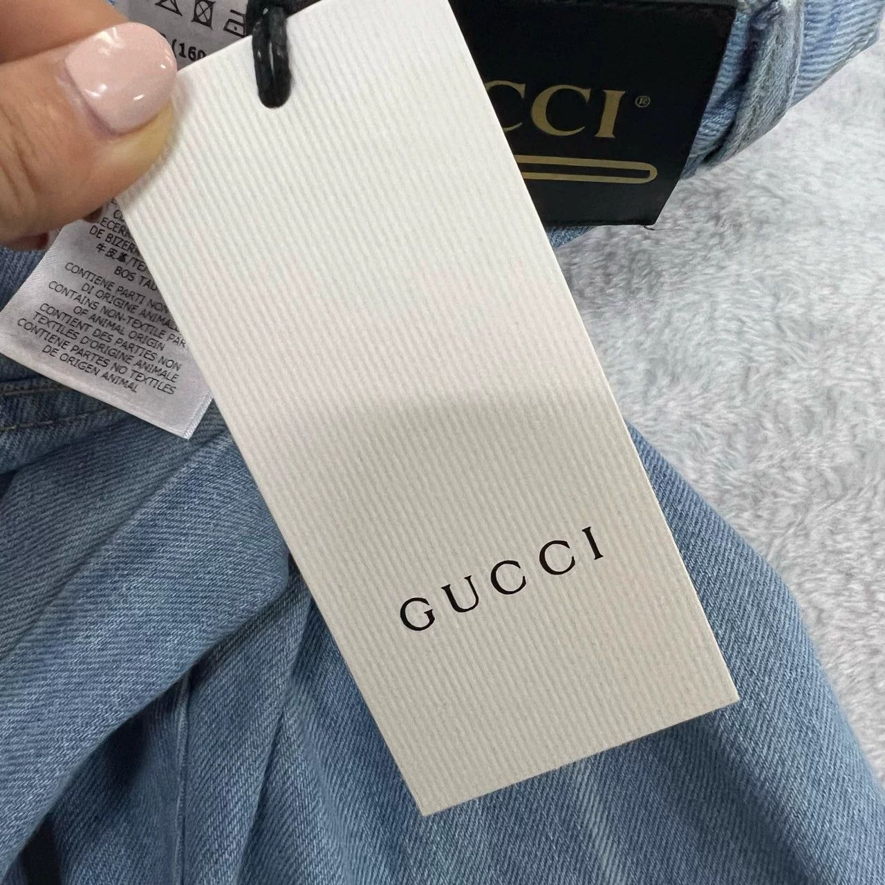 Gucci Gucci Light Blue Denim Wide-Leg Jeans Size 25" / US 0 / IT 36 - 5 Thumbnail