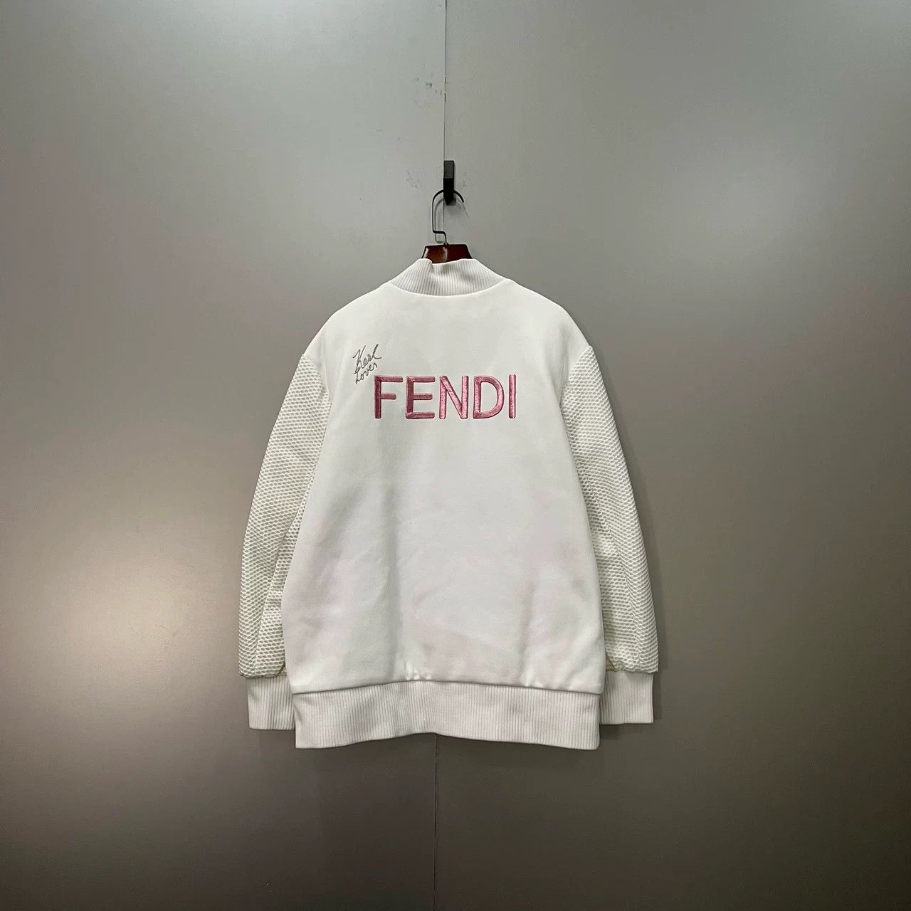 Fendi FENDI Back Embroidery Logo Double-Sided Check Jacket Size S / US 4 / IT 40 - 2 Thumbnail