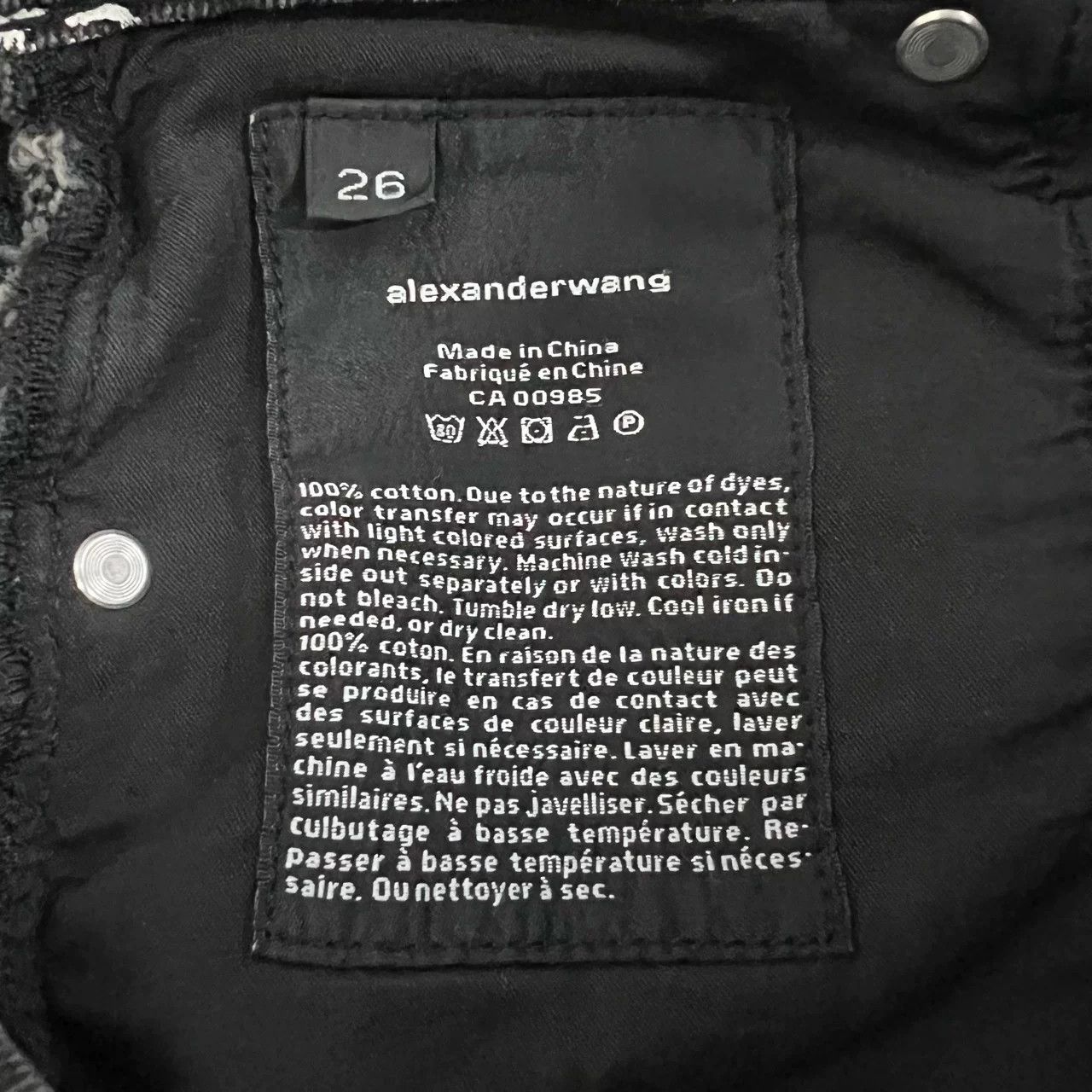 Alexander Wang Alexander Wang Logo Print Jeans Size 26" / US 2 / IT 38 - 4 Thumbnail