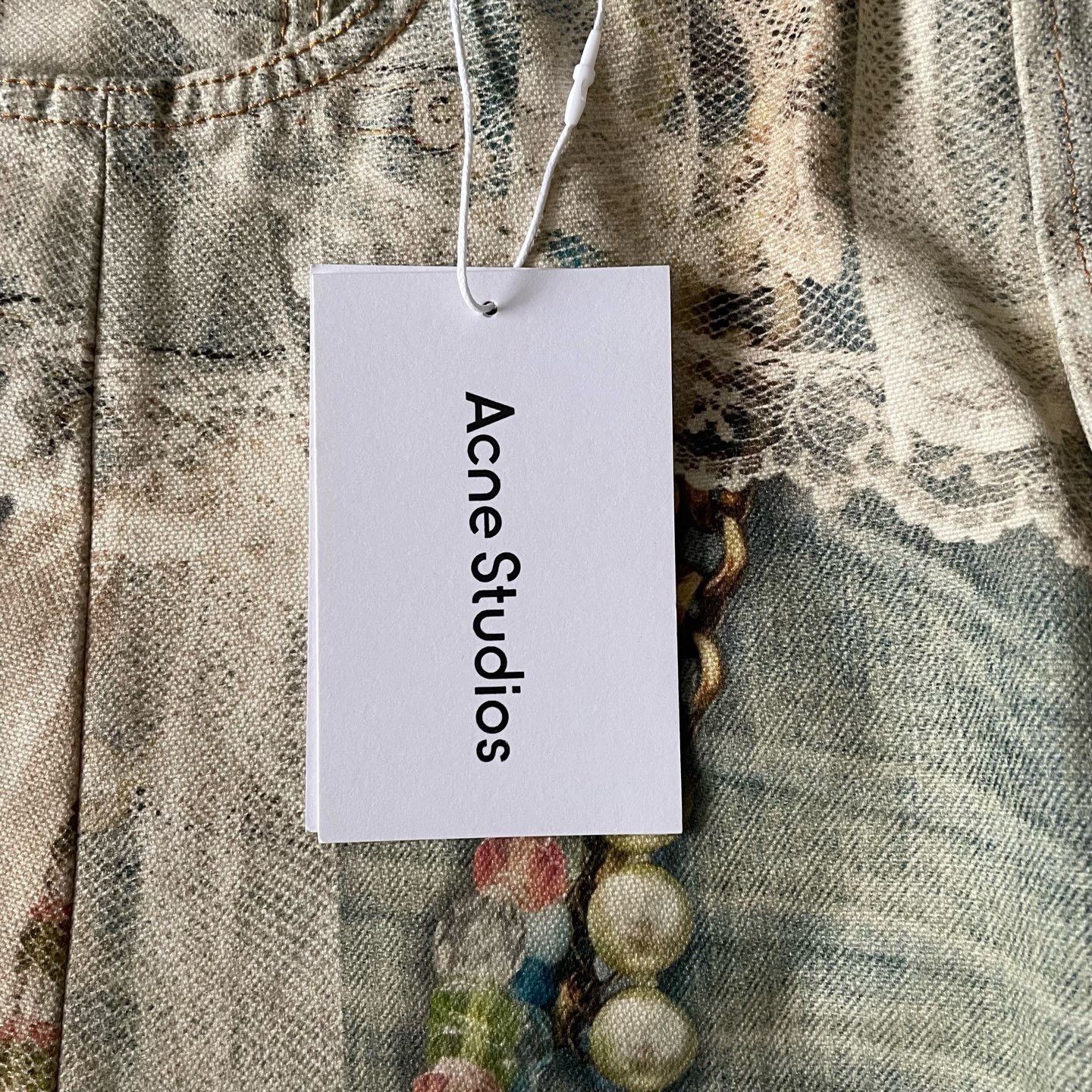 Acne Studios Acne Studios 3D Print Pearl Chain Jeans Size 42" / US 20 - 3 Thumbnail