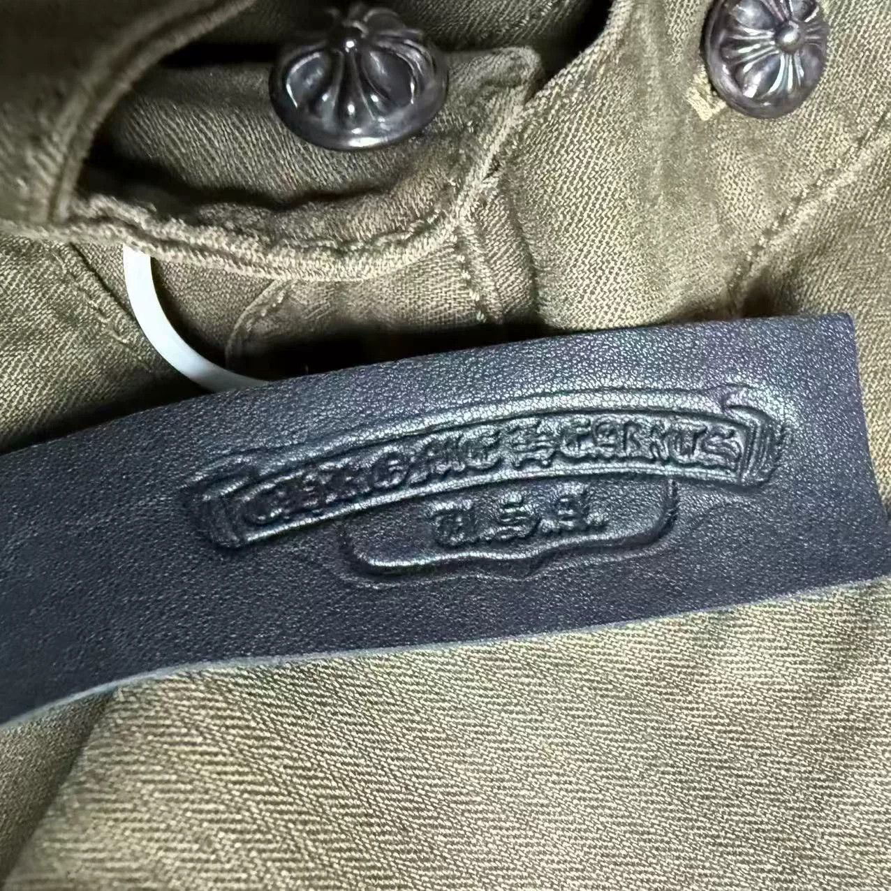 Chrome Hearts Chrome Hearts Army Green Batwing Sleeve Shirt Size M / US 6-8 / IT 42-44 - 5 Thumbnail