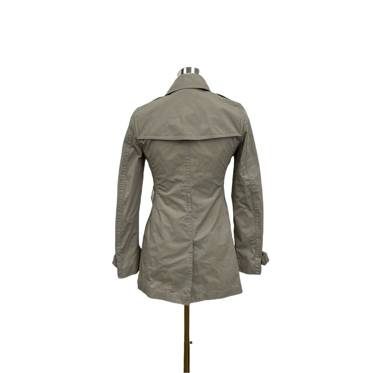 Burberry Burberry Khaki Trench Coat Size XXS / US 00 / IT 34 - 2 Thumbnail