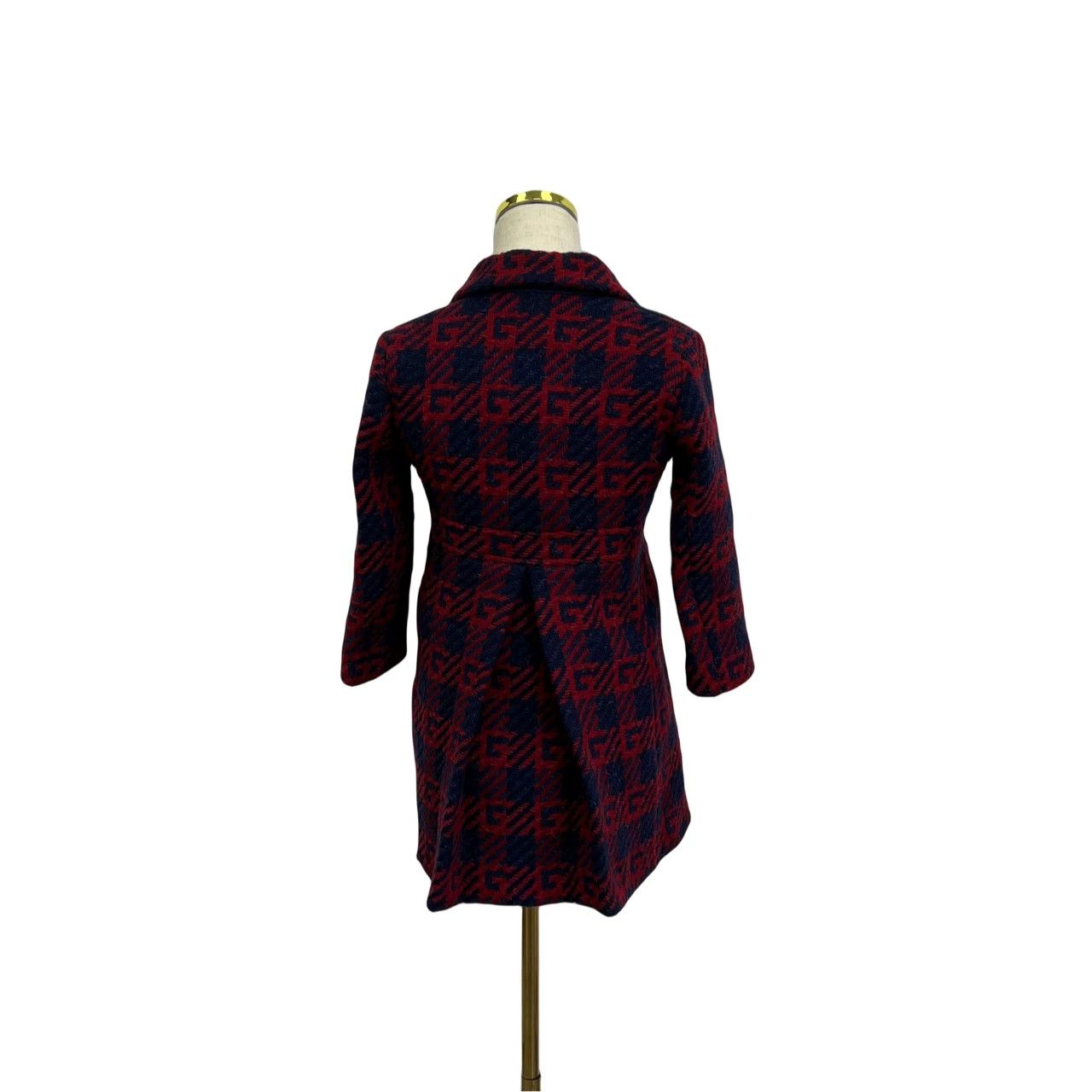 Gucci GUCCI Color-Blocked Plaid Letter Print Coat Size S / US 4 / IT 40 - 3 Thumbnail