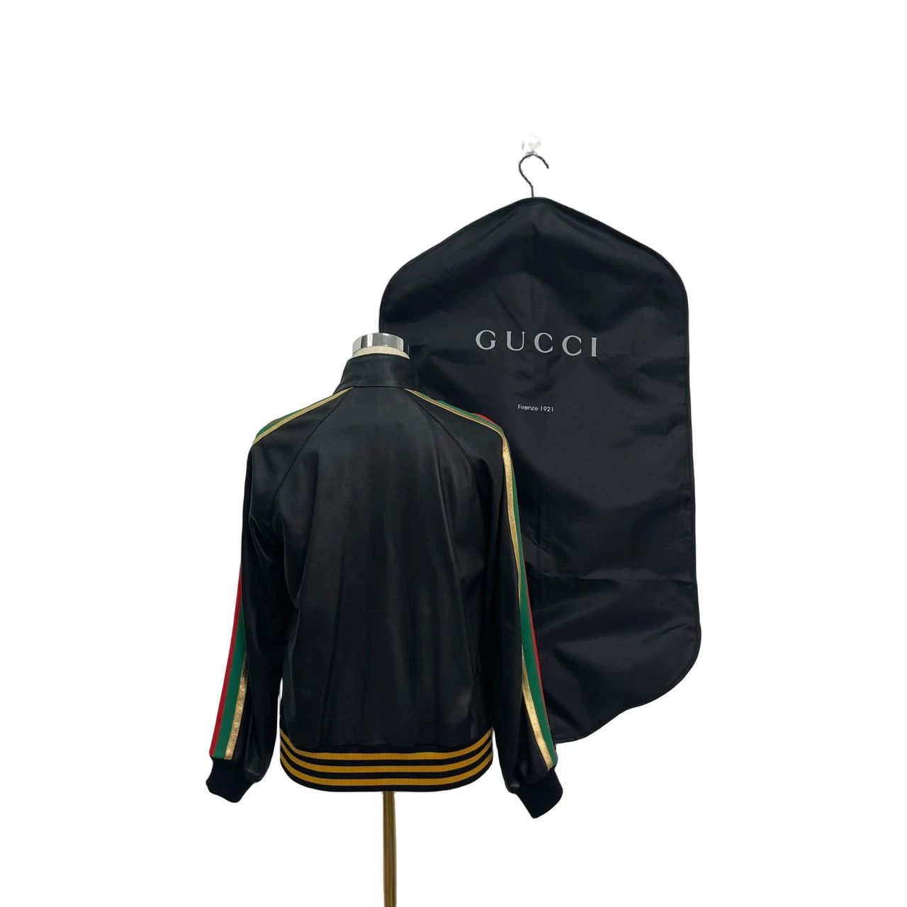 Gucci Gucci Strawberry Patch Leather Jacket Size S / US 4 / IT 40 - 7 Thumbnail