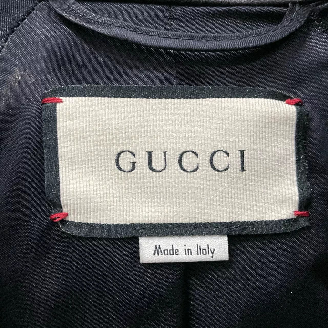 Gucci Gucci Strawberry Patch Leather Jacket Size S / US 4 / IT 40 - 3 Thumbnail