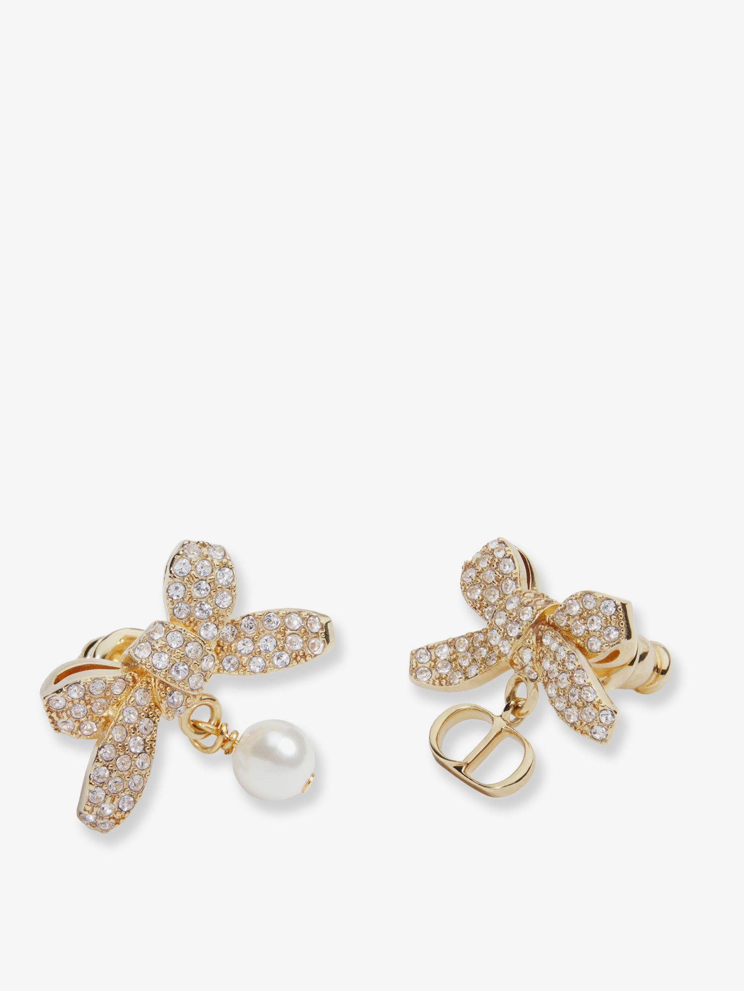 Dior Metal Earrings With Pearls And Crystals Size ONE SIZE - 2 Thumbnail