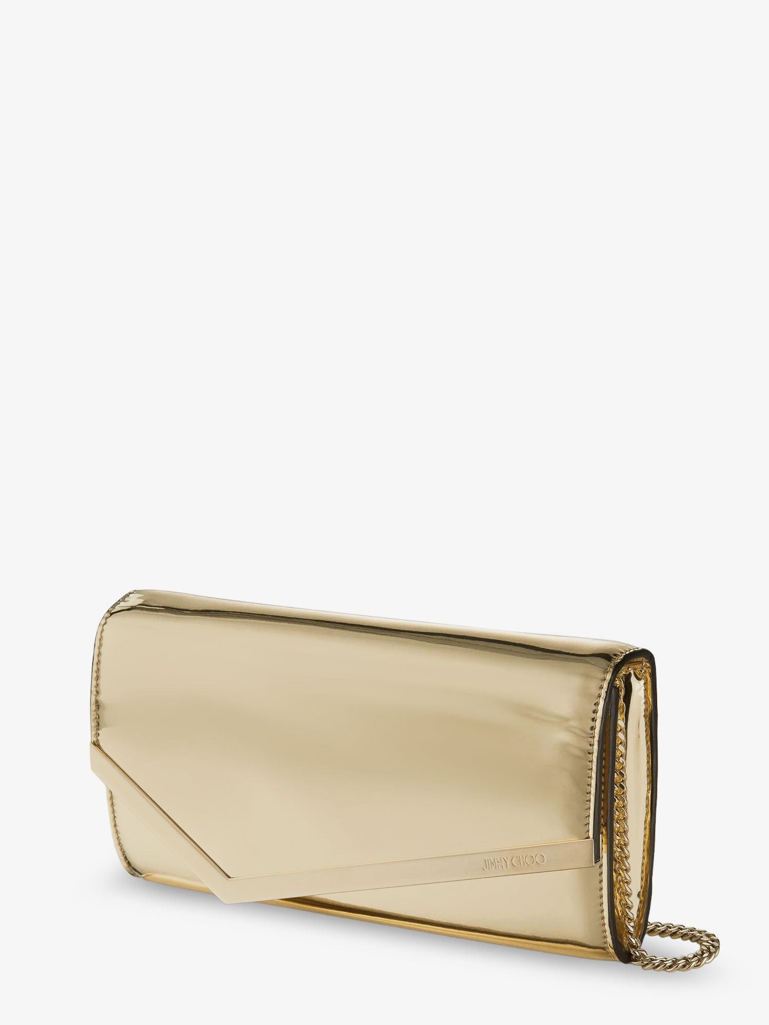 Jimmy Choo Emmie Metallic Leather Clutch Size ONE SIZE - 3 Thumbnail