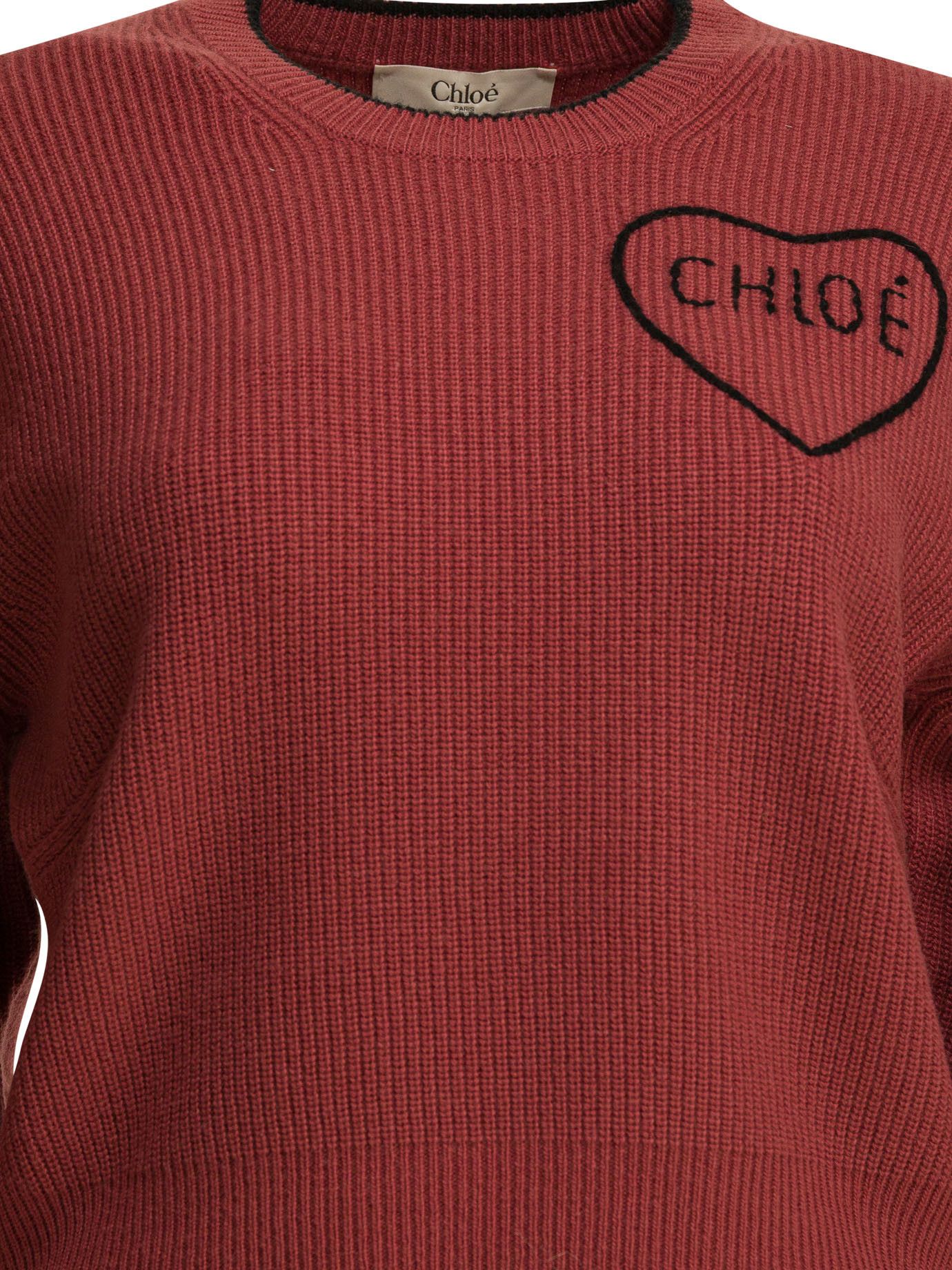 Chloe Chloé Wool And Cashmere Crewneck Knitwear With Logo tag size S Women - USA Duties Paid Size S / US 4 / IT 40 - 3 Thumbnail