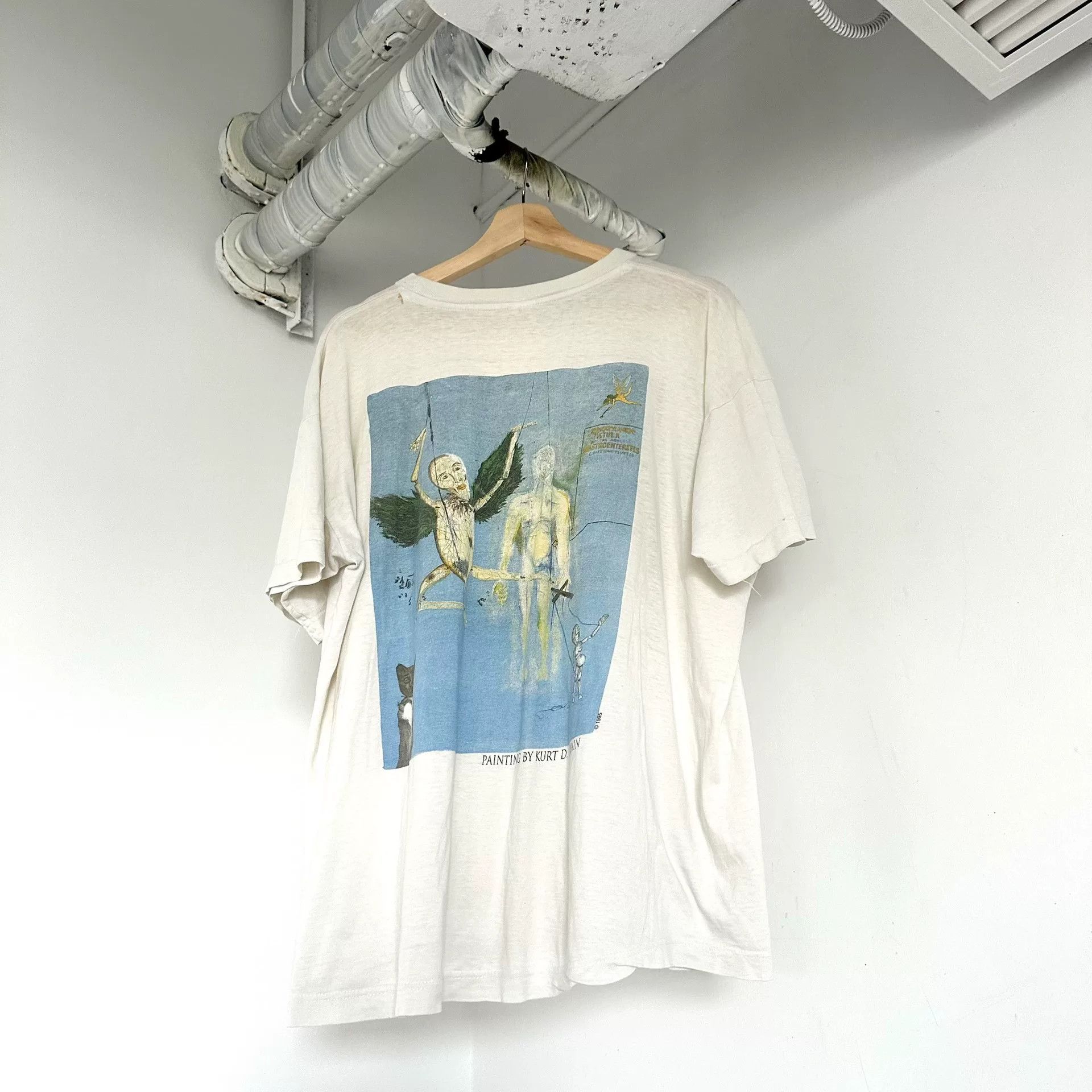 Vintage Vintage 90s Kurt Cobain OG Tee Size US XL / EU 56 / 4 - 2 Thumbnail