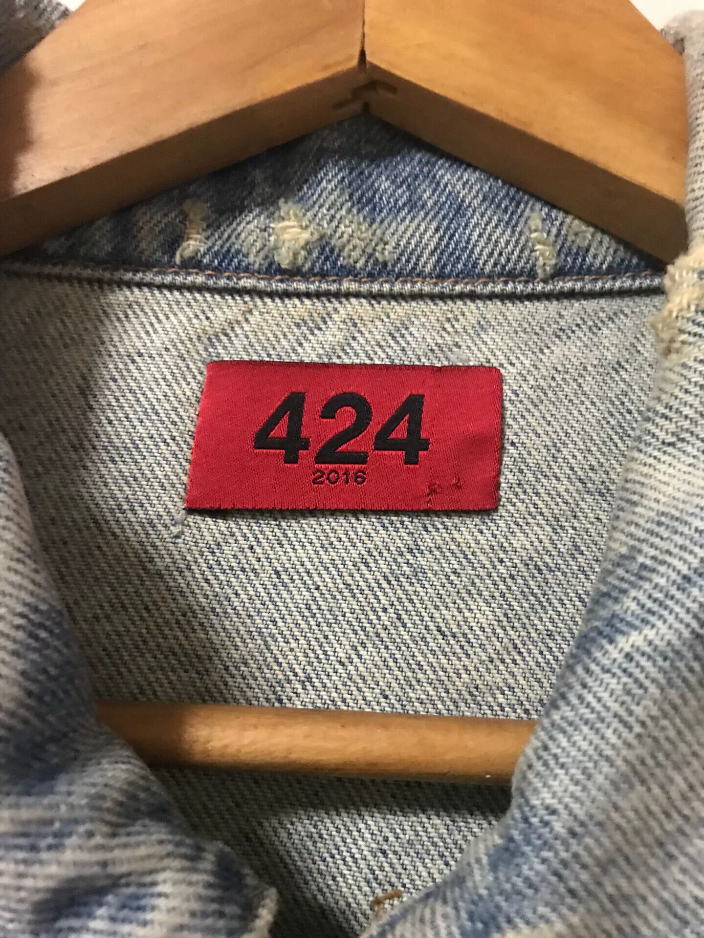 424 424 Denim Jacket Limited Red Armband Size US M / EU 48-50 / 2 - 4 Thumbnail