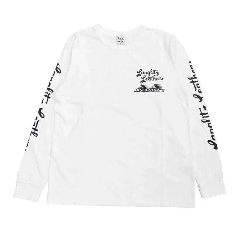 Other Langlitz Cotton Long-Sleeve Crewneck T-Shirt Size US M / EU 48-50 / 2 - 5 Thumbnail