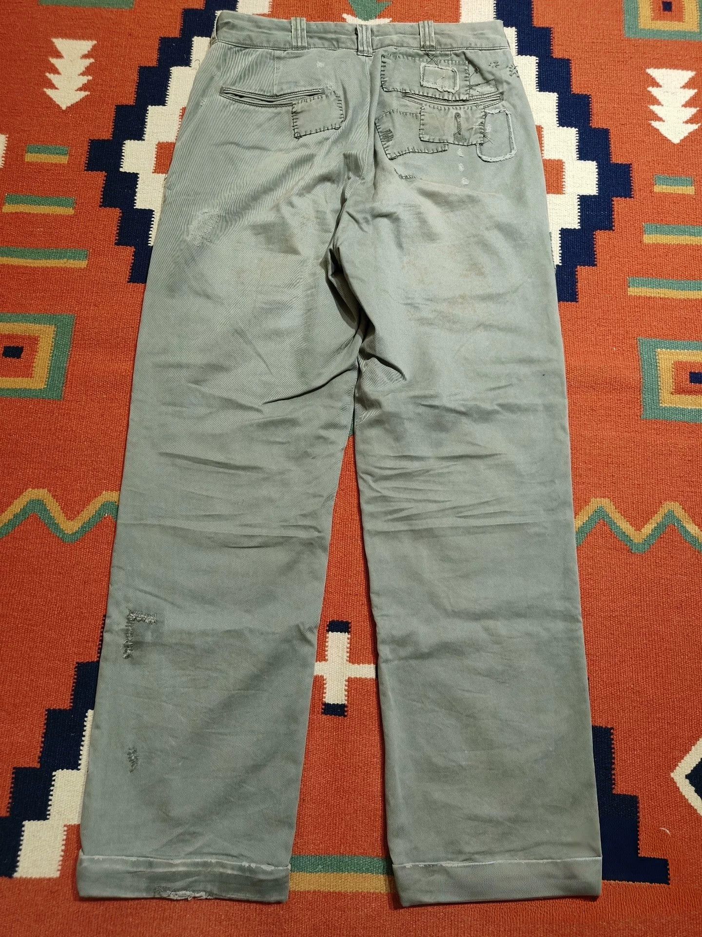 RRL Ralph Lauren Vintage RRL Distressed Patch Pants Size US 32 / EU 48 - 3 Thumbnail