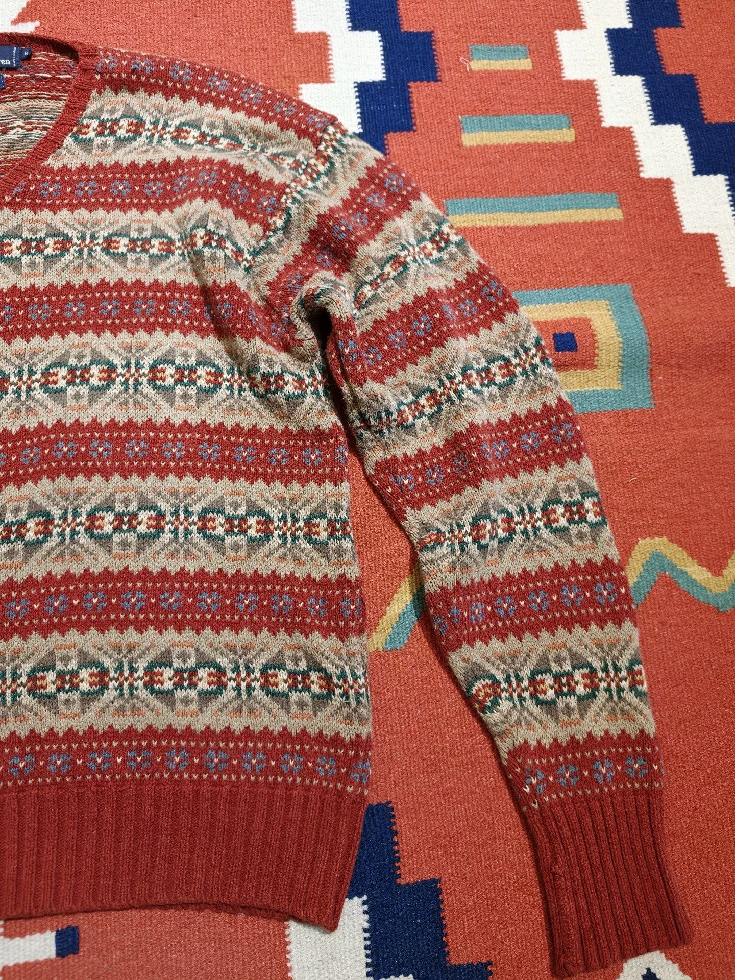 RRL Ralph Lauren Vintage Ralph Lauren Fair Isle Sweater Size US M / EU 48-50 / 2 - 3 Thumbnail