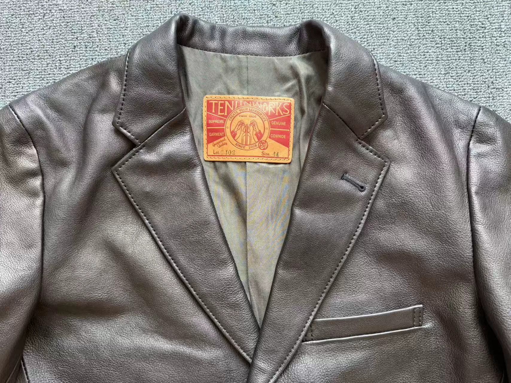 Other Tenjin Works CJ02 Leather Blazer Size US S / EU 44-46 / 1 - 2 Thumbnail