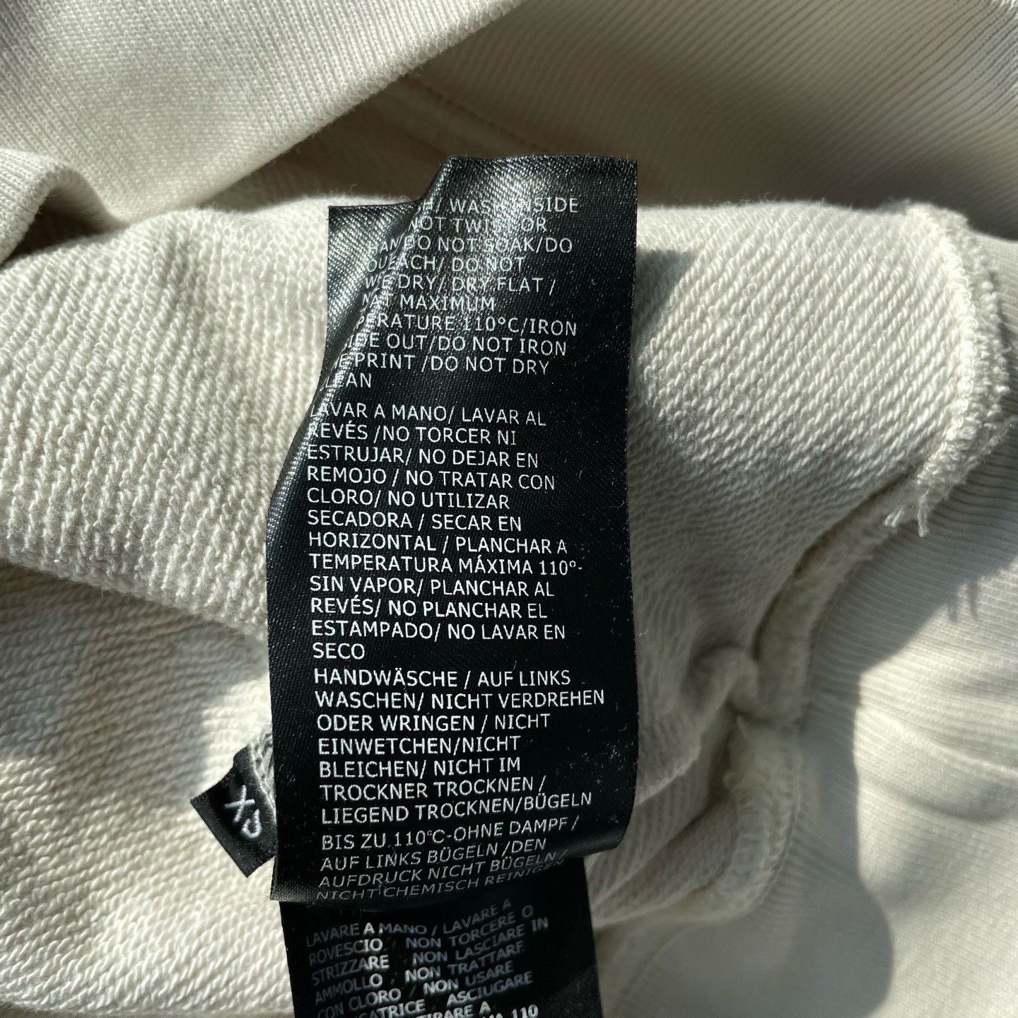 Gucci Gucci x Balenciaga Beige Dripped Tear Logo Side Zip Hoodie Size US XS / EU 42 / 0 - 6 Thumbnail