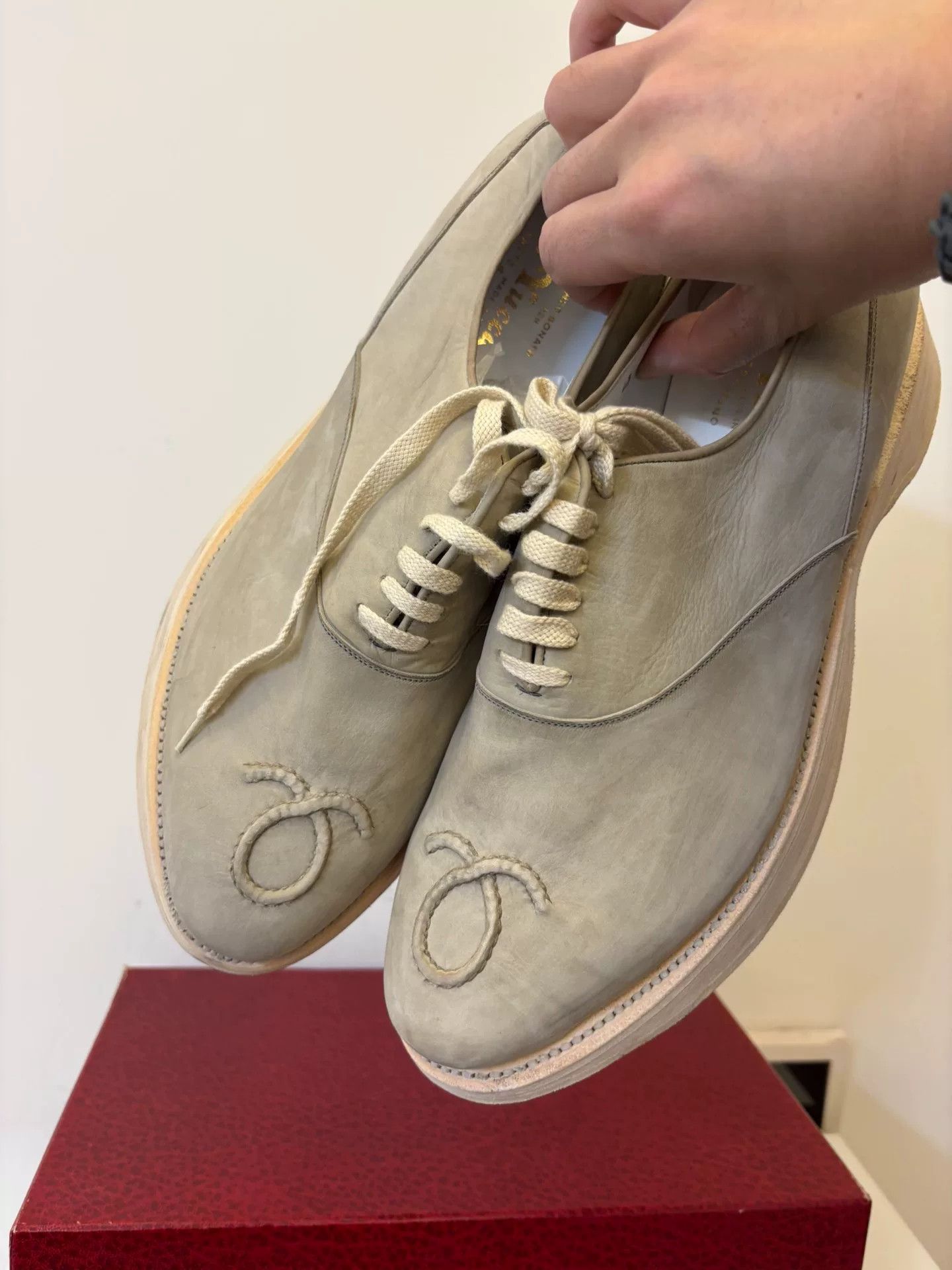 Other Le Yucca's Distressed Thick Sole Leather Shoes Size US 10 / EU 43 - 5 Thumbnail