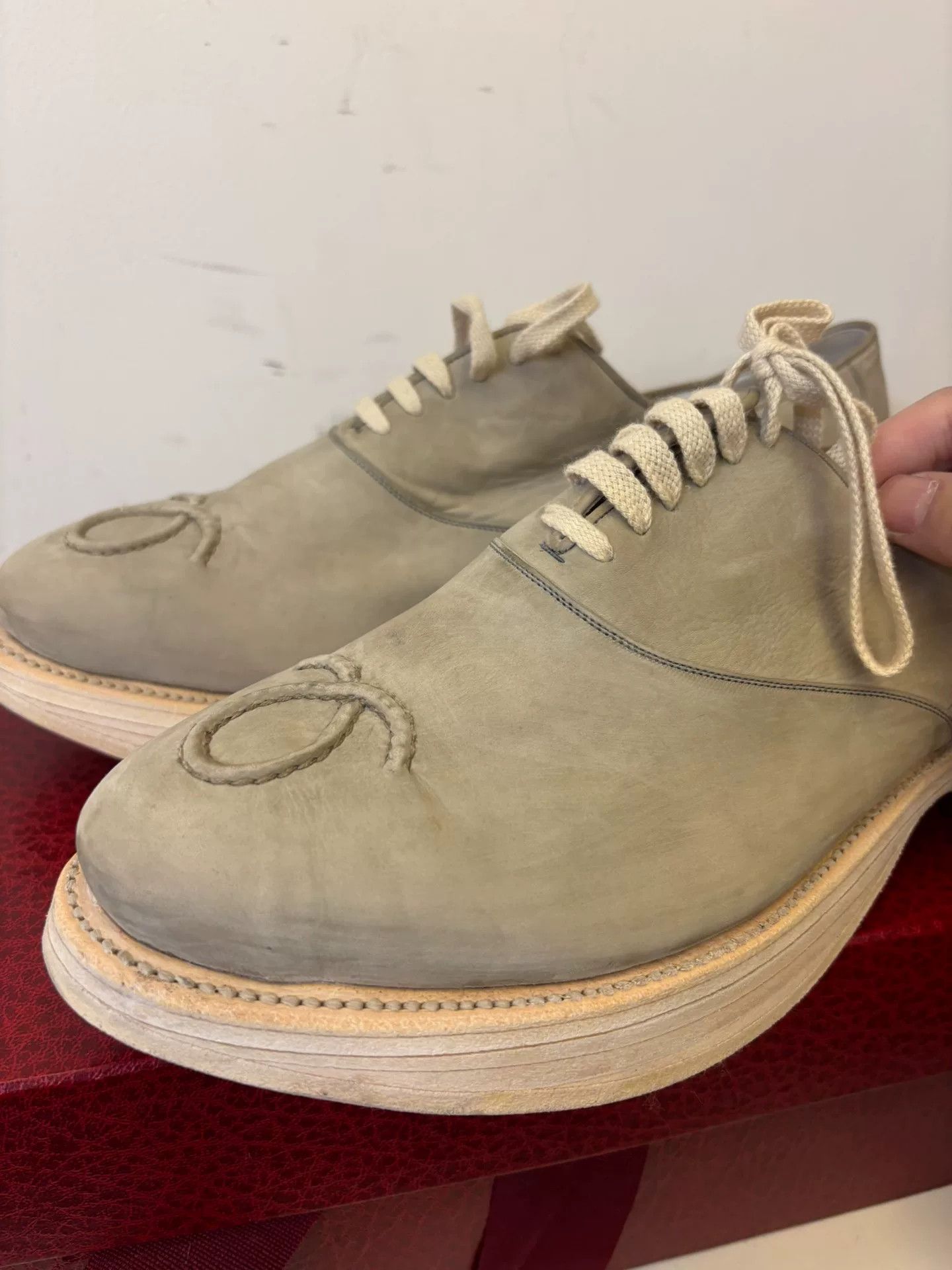 Other Le Yucca's Distressed Thick Sole Leather Shoes Size US 10 / EU 43 - 6 Thumbnail