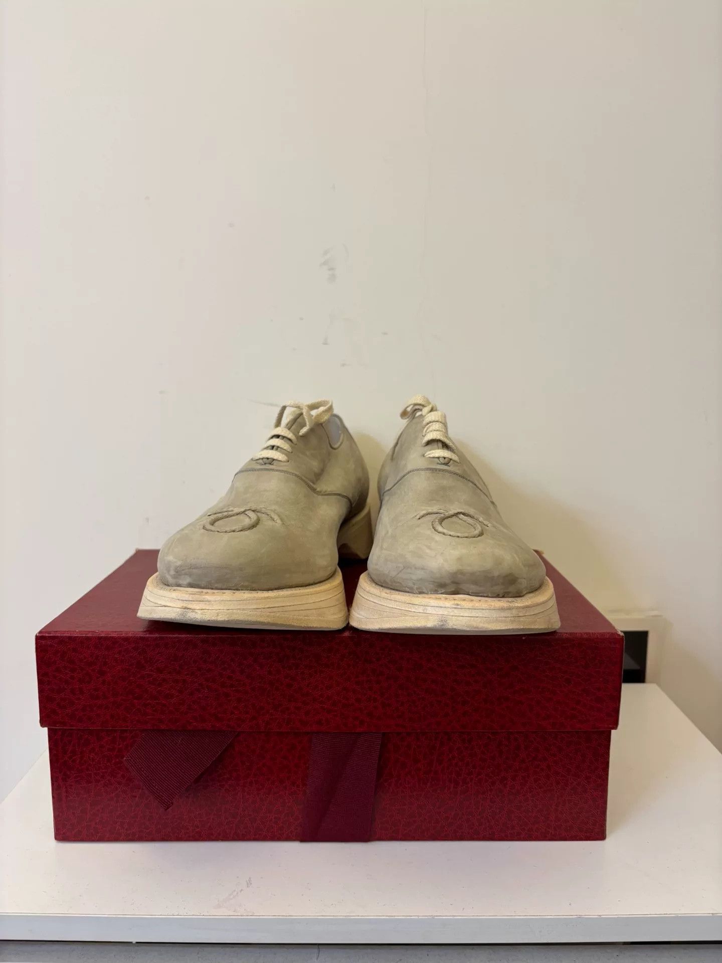 Other Le Yucca's Distressed Thick Sole Leather Shoes Size US 10 / EU 43 - 2 Thumbnail