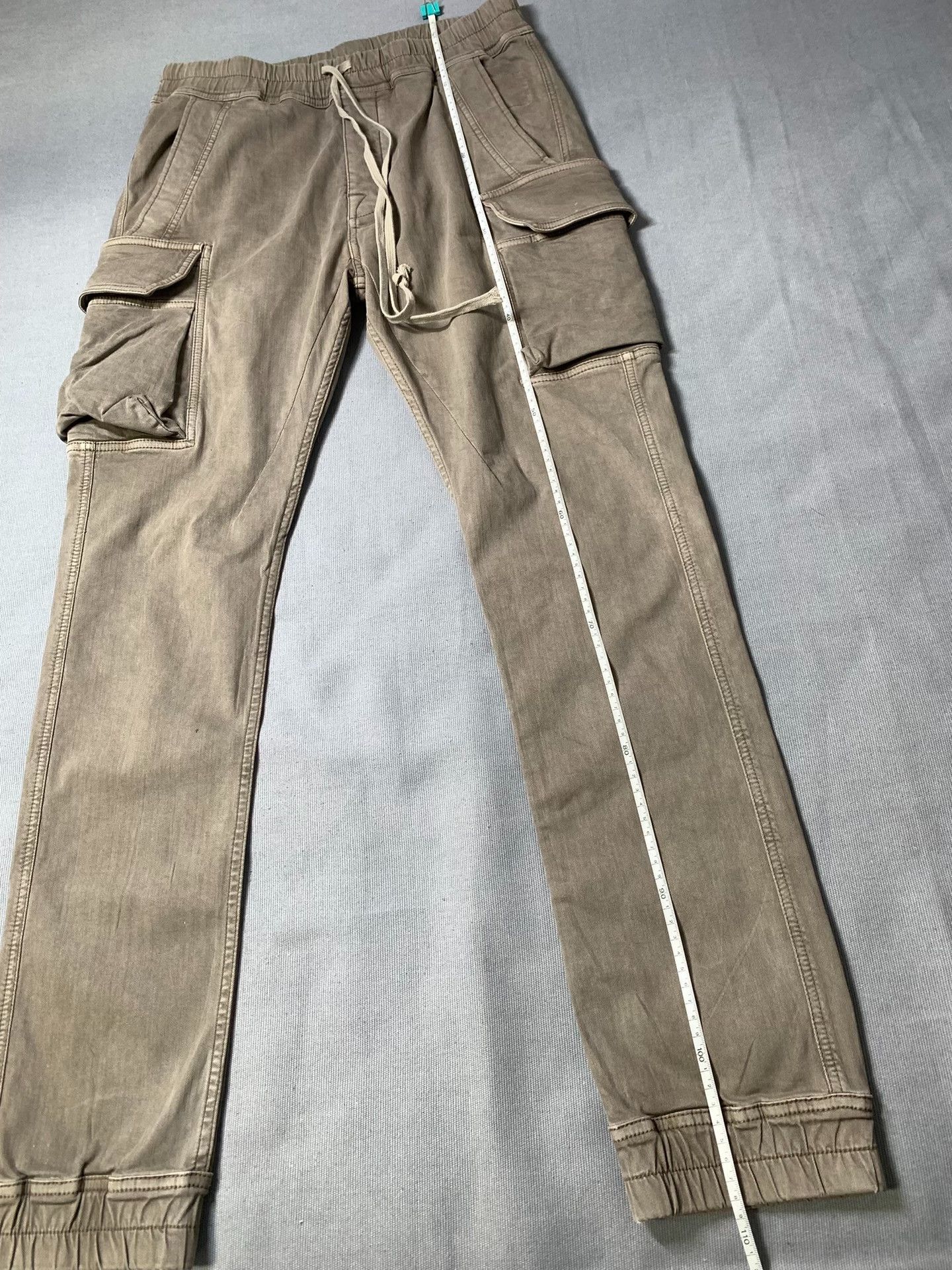 Rick Owens Drkshdw Rick Owens DRKSHDW Washed Distressed Cargo Pants Size US 31 - 6 Thumbnail
