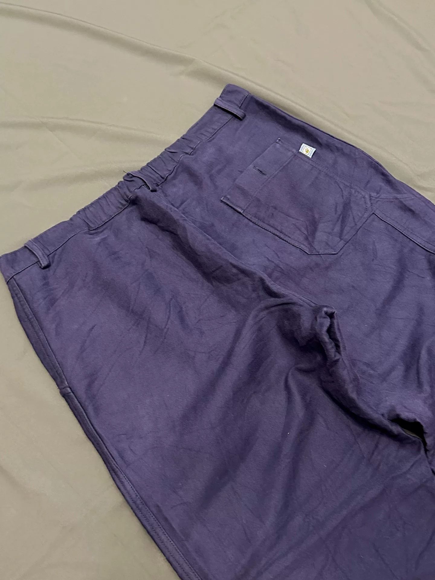 Vintage Vintage French Workwear Moleskin Wide-Leg Pants Size US 31 - 7 Thumbnail
