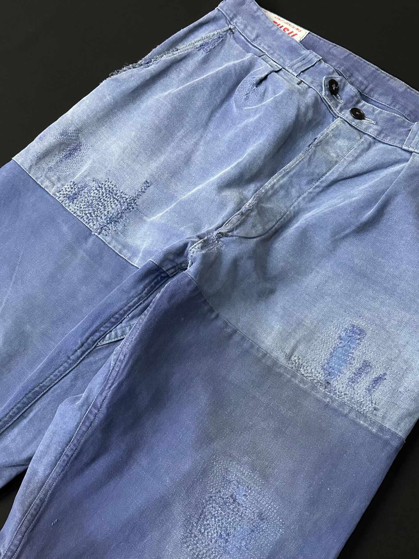 Vintage Vintage Boro French Workwear Canvas Pants Size US 31 - 4 Thumbnail