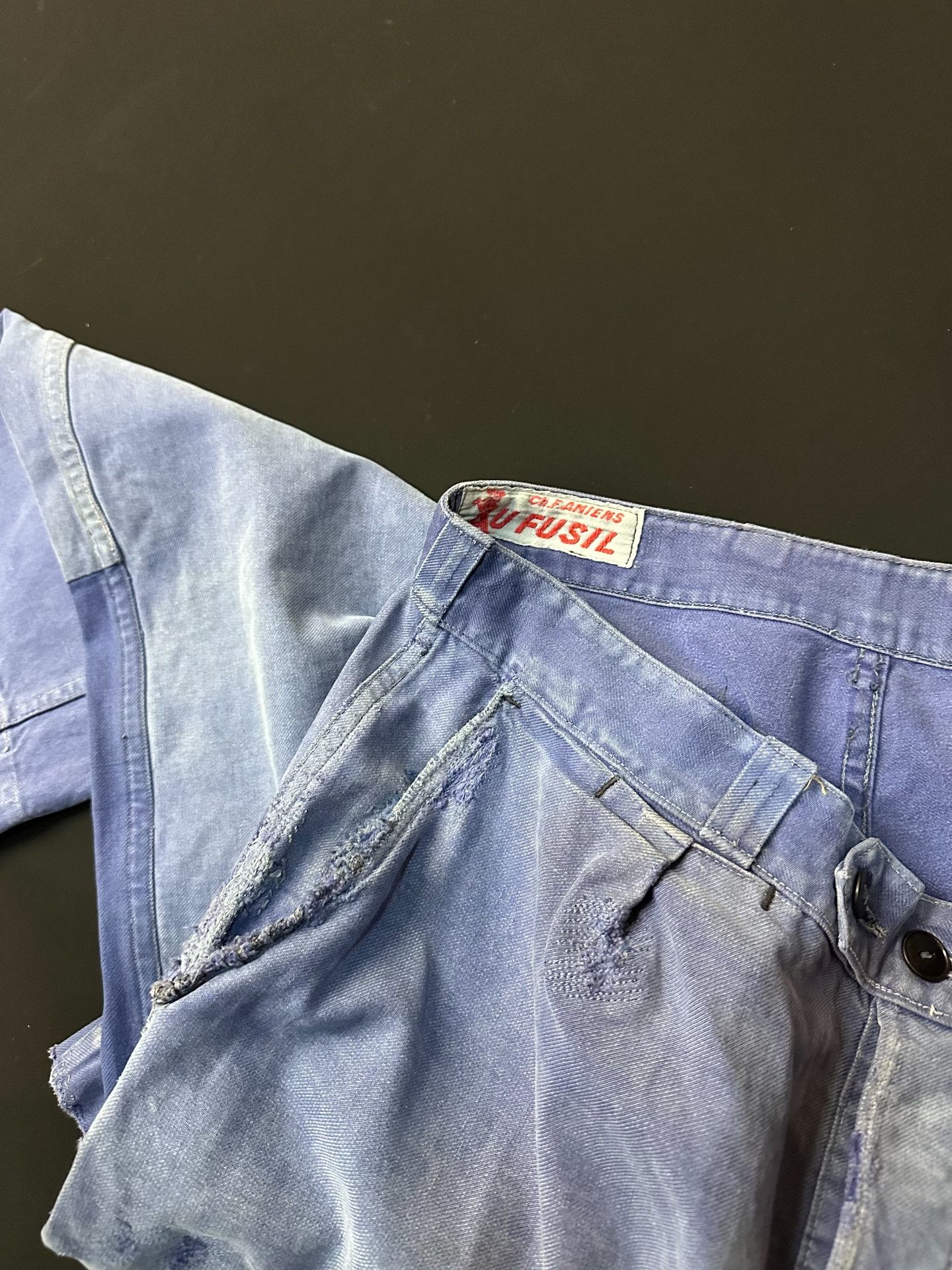 Vintage Vintage Boro French Workwear Canvas Pants Size US 31 - 5 Thumbnail