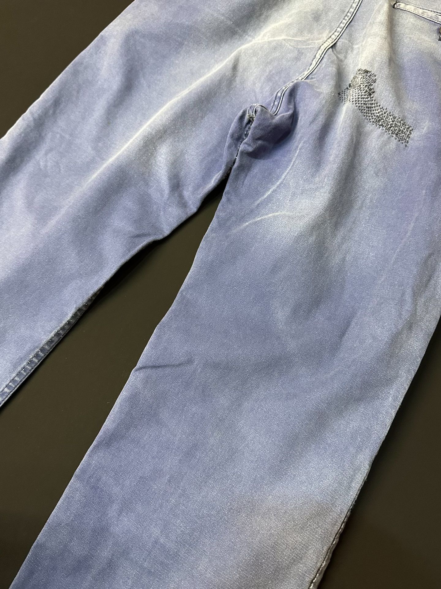 Vintage Vintage 50s French Workwear Distressed Canvas Pants Size US 31 - 8 Thumbnail
