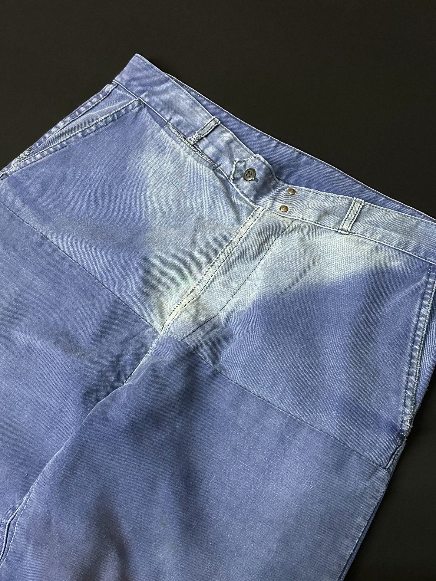 Vintage Vintage 50s French Workwear Distressed Canvas Pants Size US 31 - 4 Thumbnail
