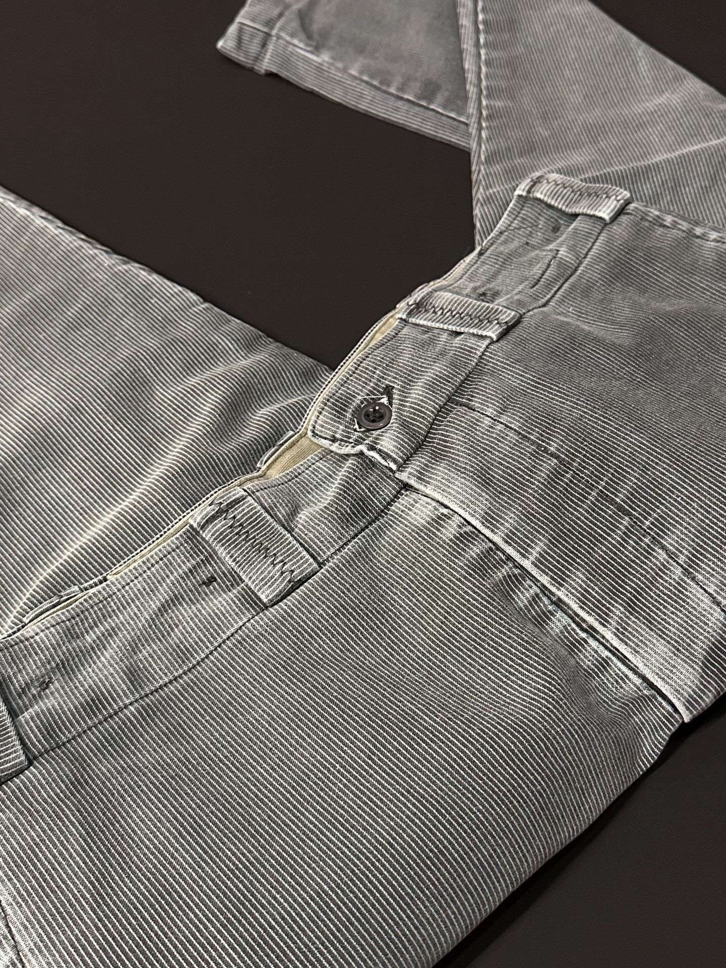 Vintage Vintage 60s Striped Moleskin French Work Pants Size US 31 - 9 Thumbnail