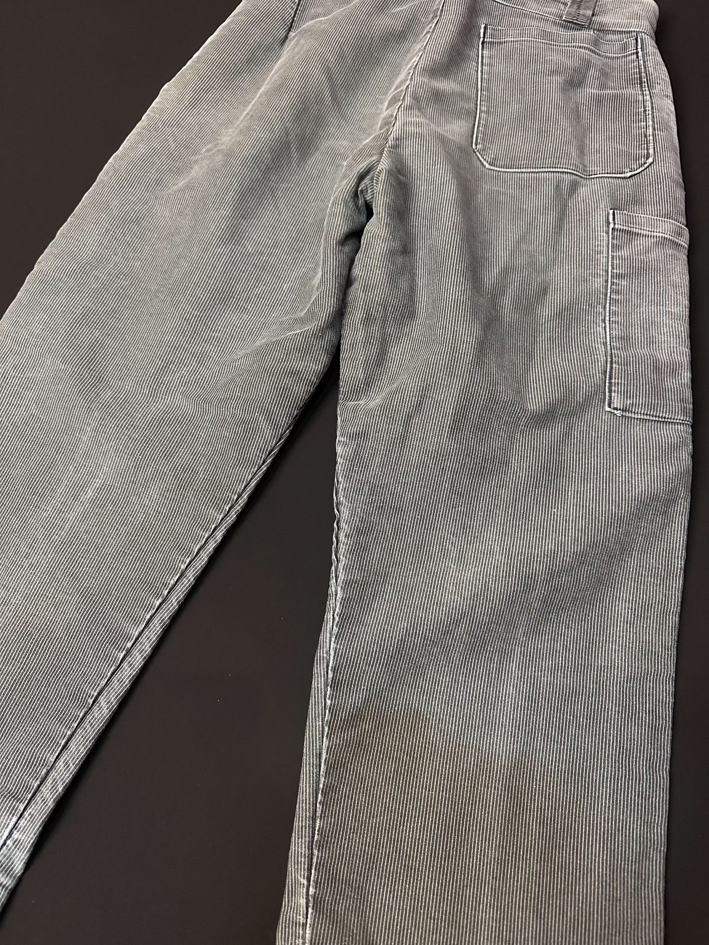 Vintage Vintage 60s Striped Moleskin French Work Pants Size US 31 - 7 Thumbnail