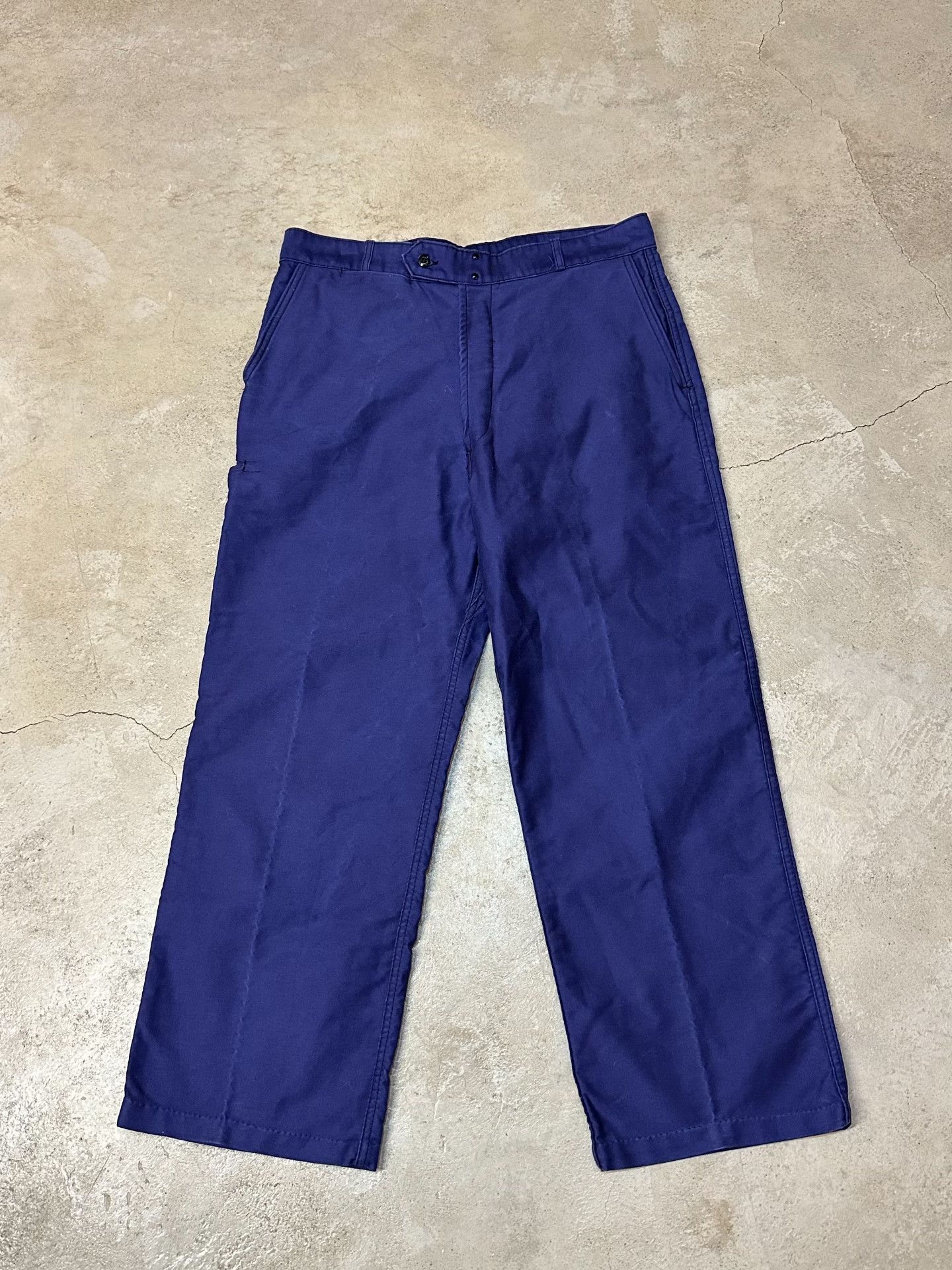 Vintage Vintage Adolphe Lafont 50-60s Mole Skin Wide-Leg Pants Size US 31 - 2 Thumbnail