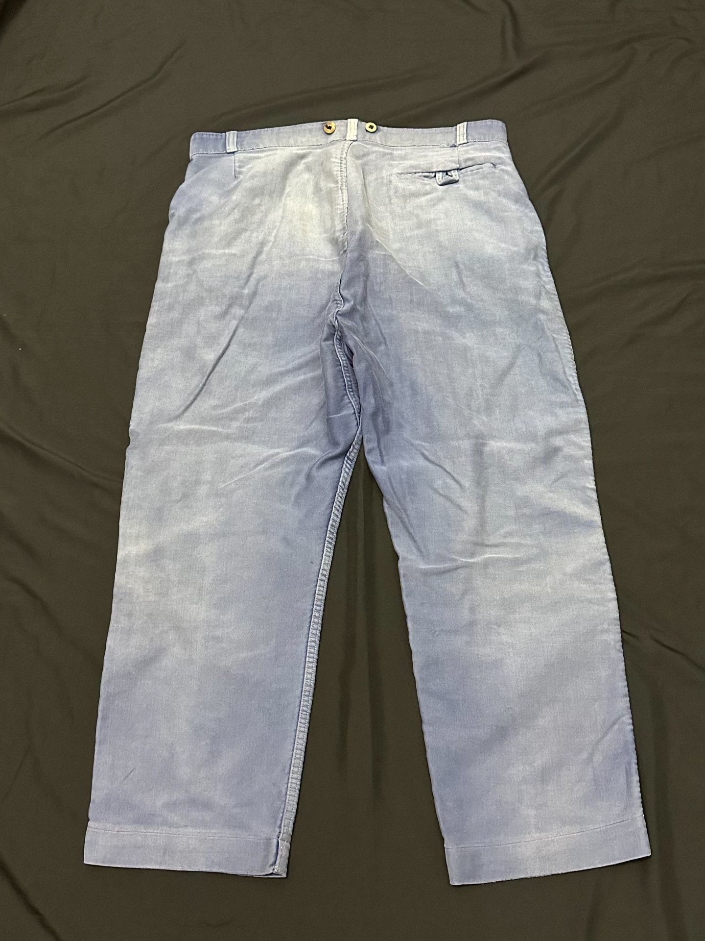 Vintage Vintage 40s Adolphe Lafont Moleskin Work Pants Size US 31 - 6 Thumbnail