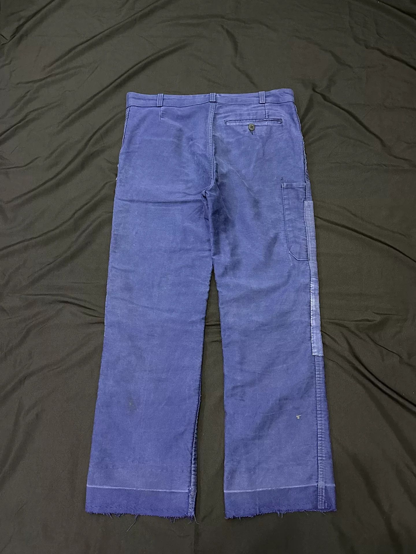 Vintage Vintage 50s French Workwear Mole Skin Pants Size US 31 - 6 Thumbnail