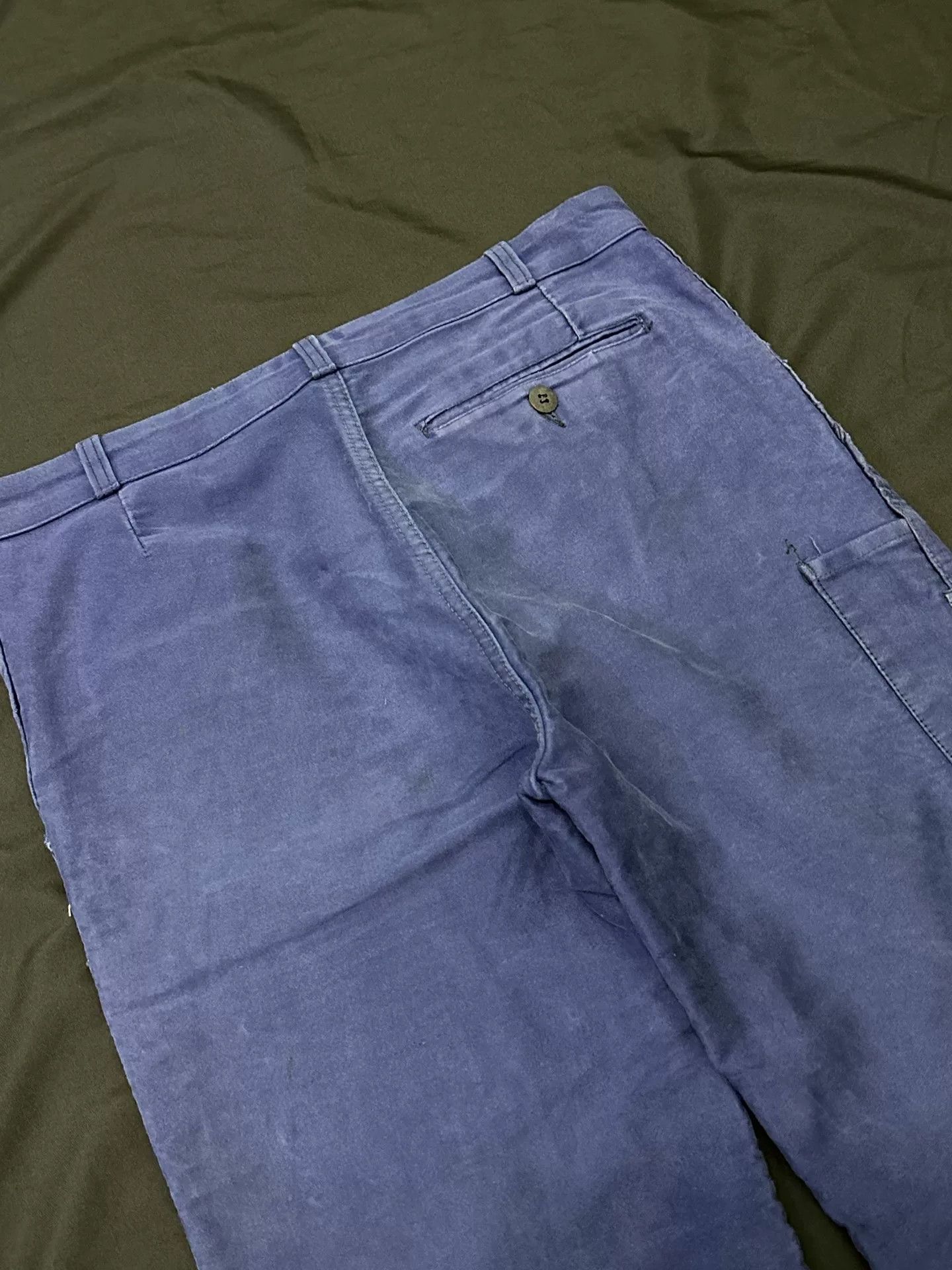 Vintage Vintage 50s French Workwear Mole Skin Pants Size US 31 - 9 Thumbnail